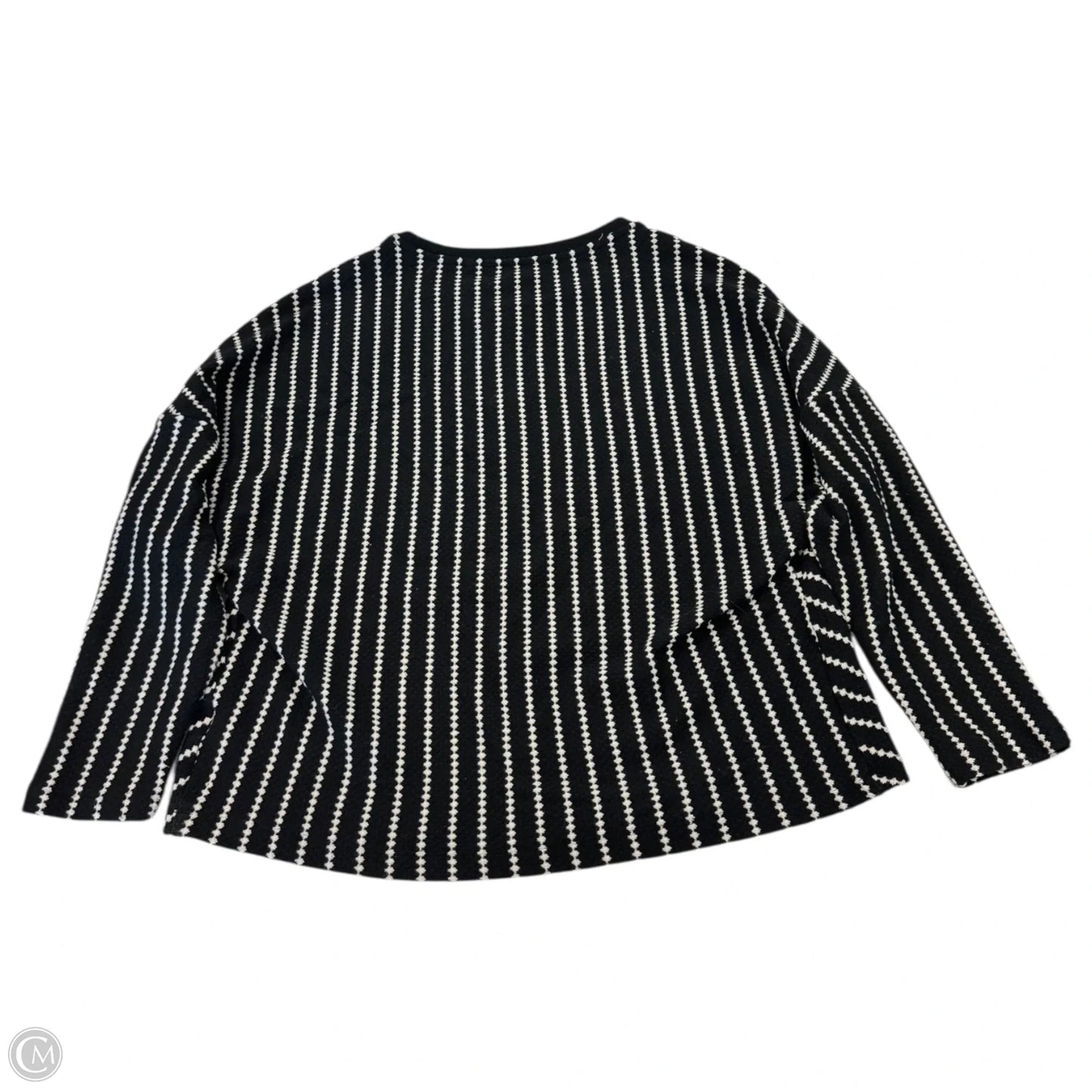 Sweater By Clothes Mentor In Black & Cream, Size: M