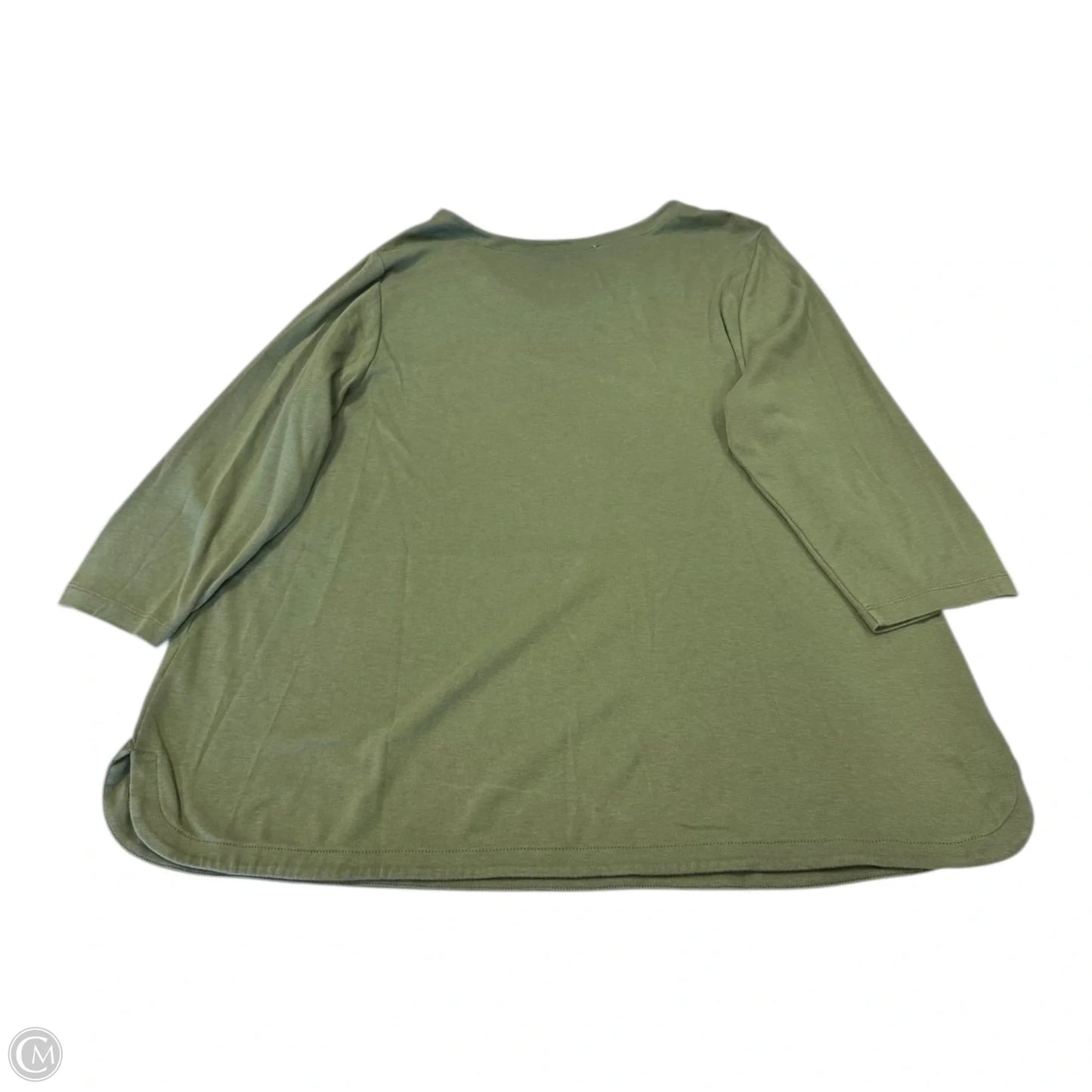 Top 3/4 Sleeve By J. Jill In Green, Size: Xl