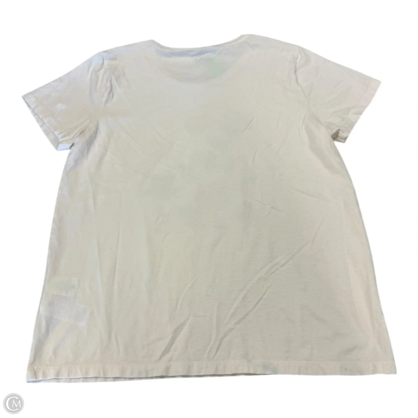 Top Short Sleeve Basic By J. Crew In Cream, Size: Xl