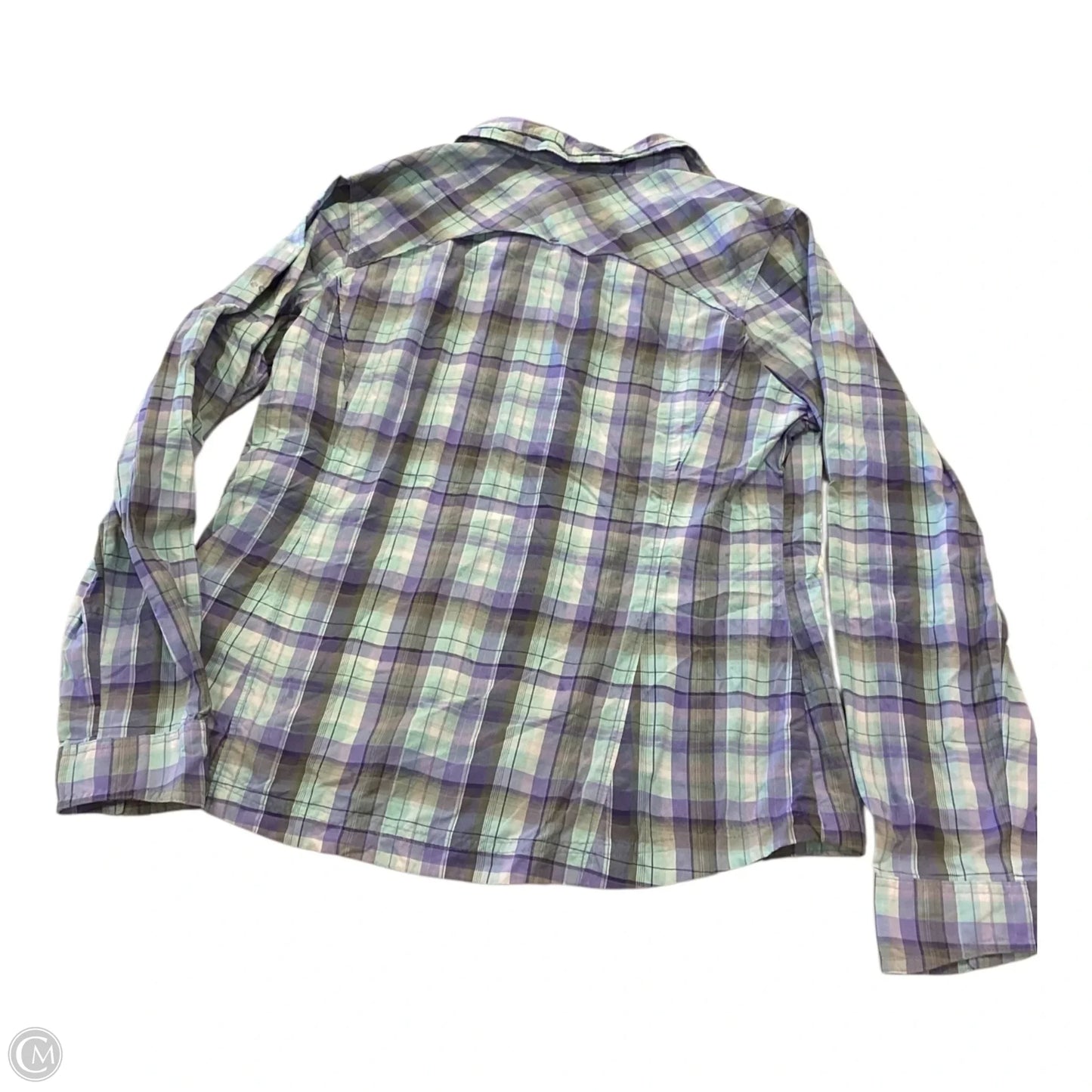 Top Long Sleeve By Columbia In Plaid Pattern, Size: Xl