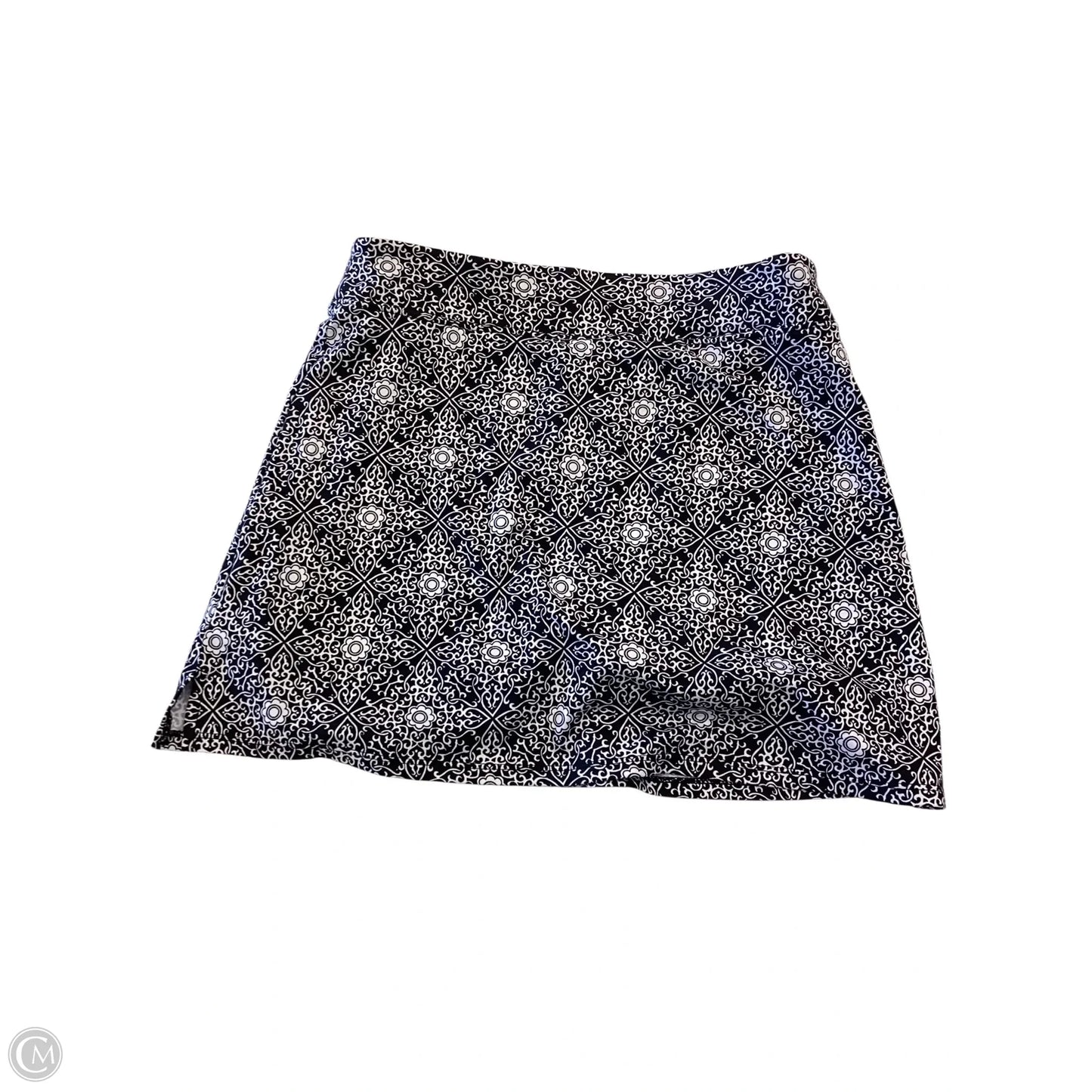 Athletic Skort By Tranquility In Black & White, Size: Xs
