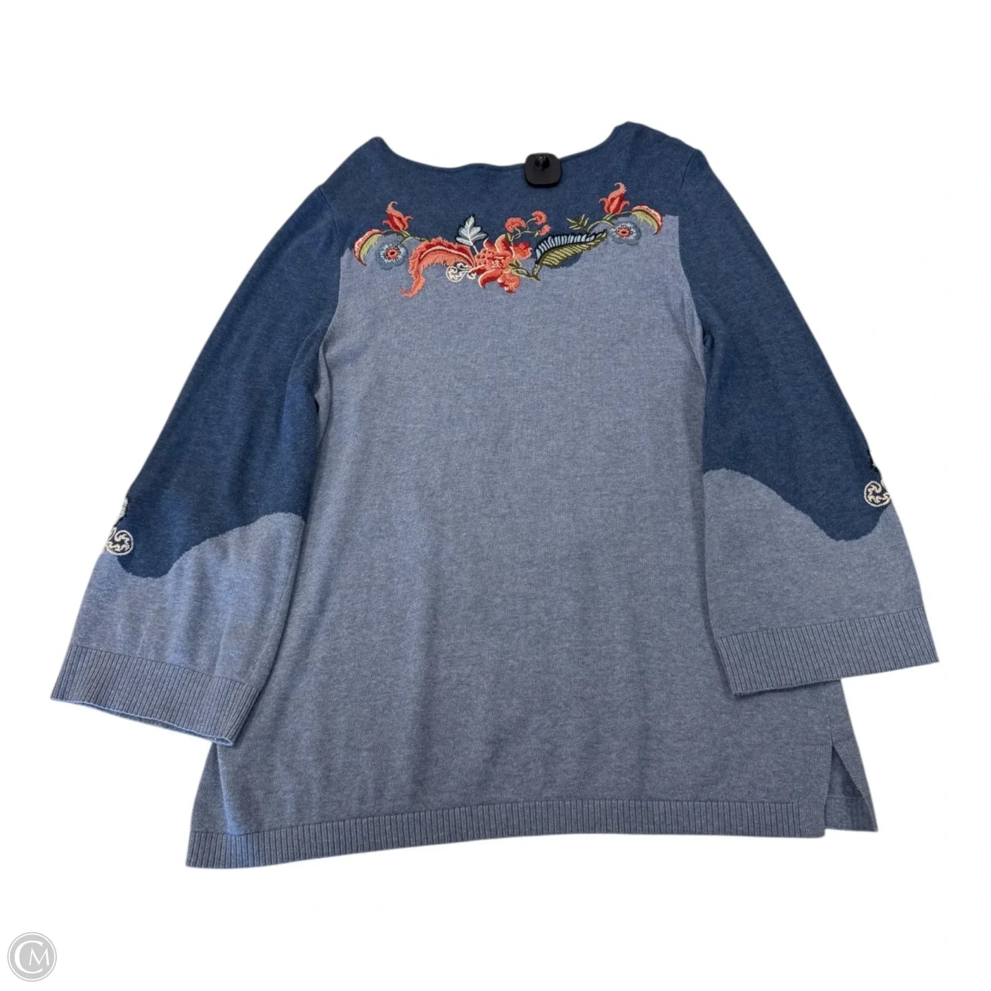 Sweater By Chicos In Blue, Size: L
