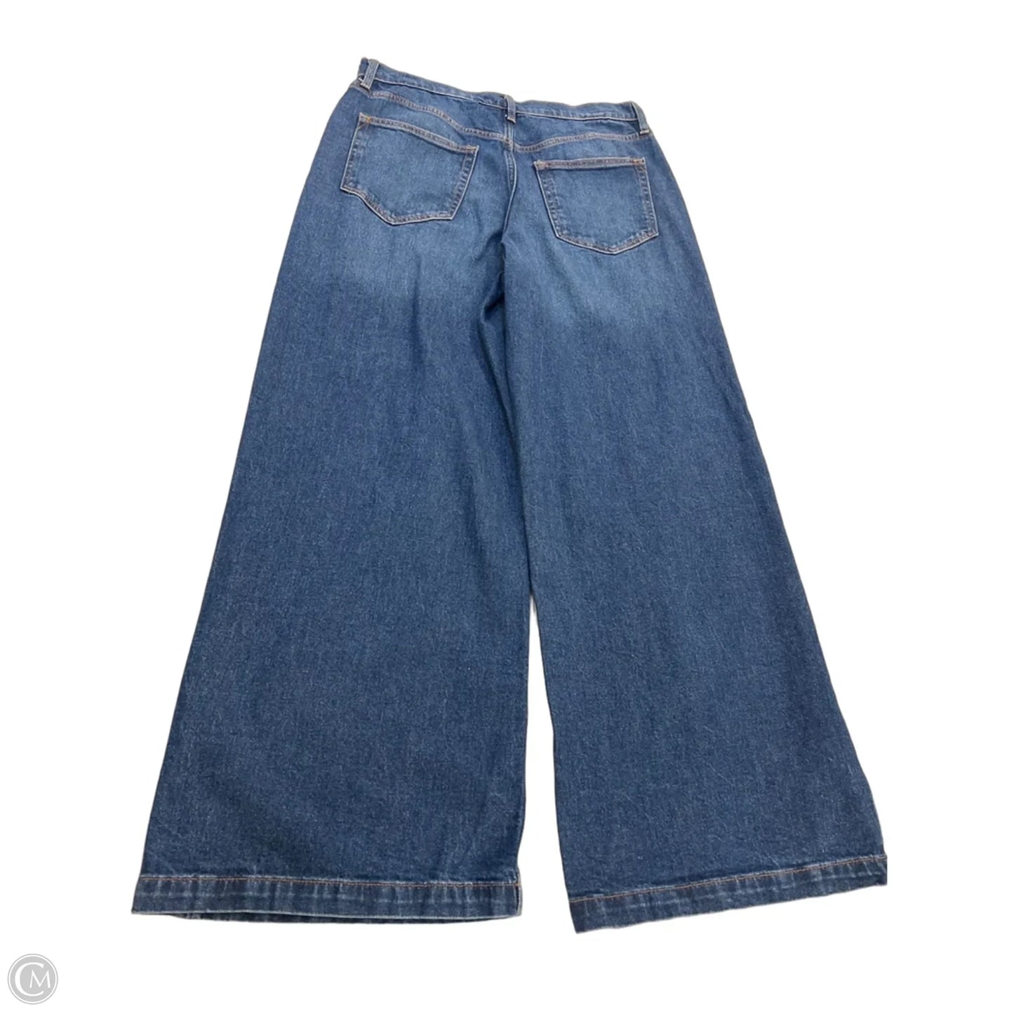 Jeans Wide Leg By Gap In Navy, Size: 10