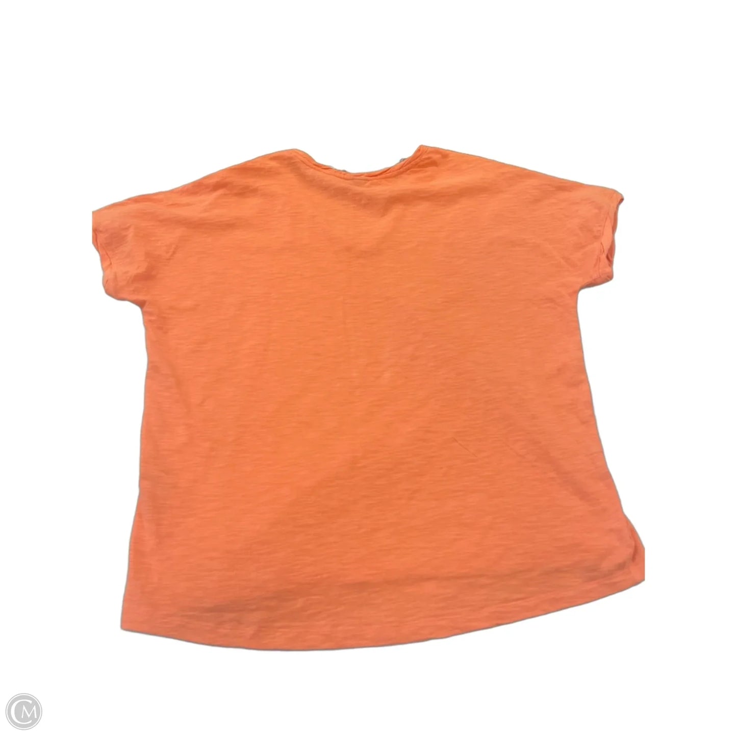 Top Short Sleeve By Chicos In Orange, Size: M