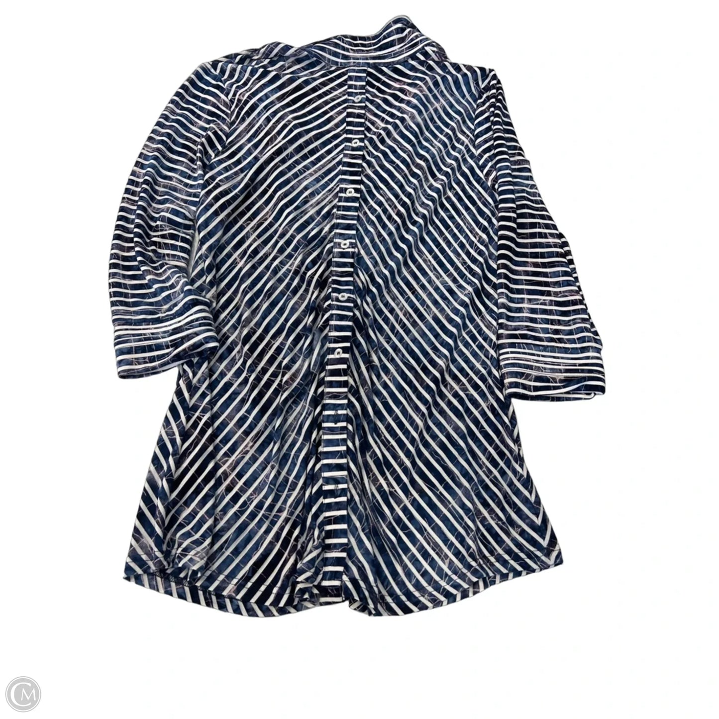 Top Long Sleeve By Clothes Mentor In Striped Pattern, Size: L
