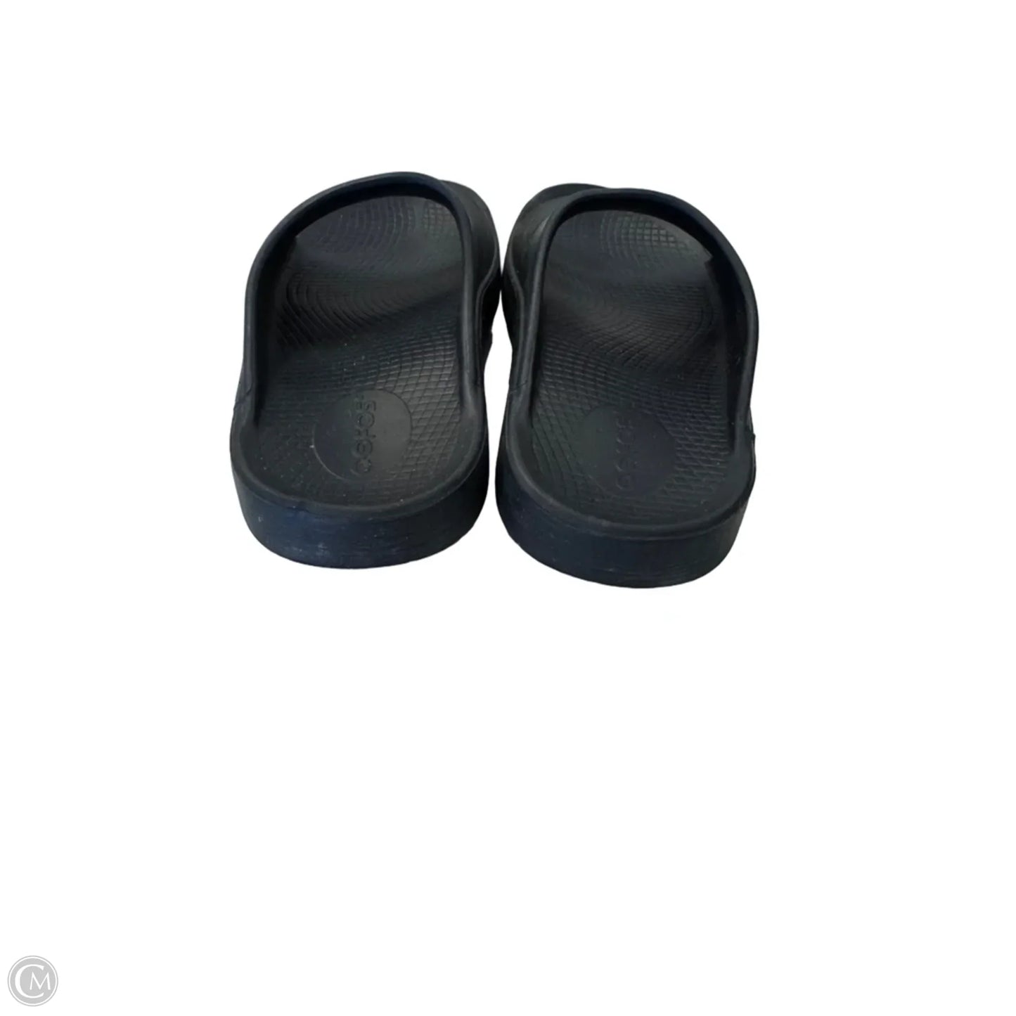 Sandals Flats By Oofos In Black, Size: 6
