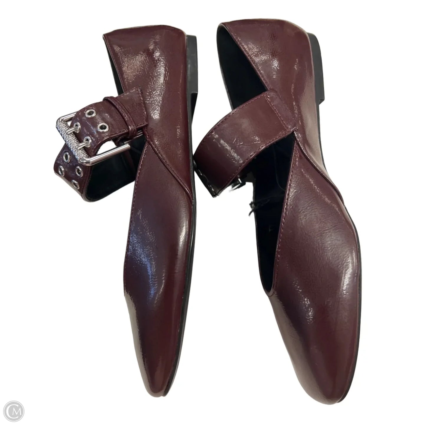 Shoes Flats By Zara In Maroon, Size: 8