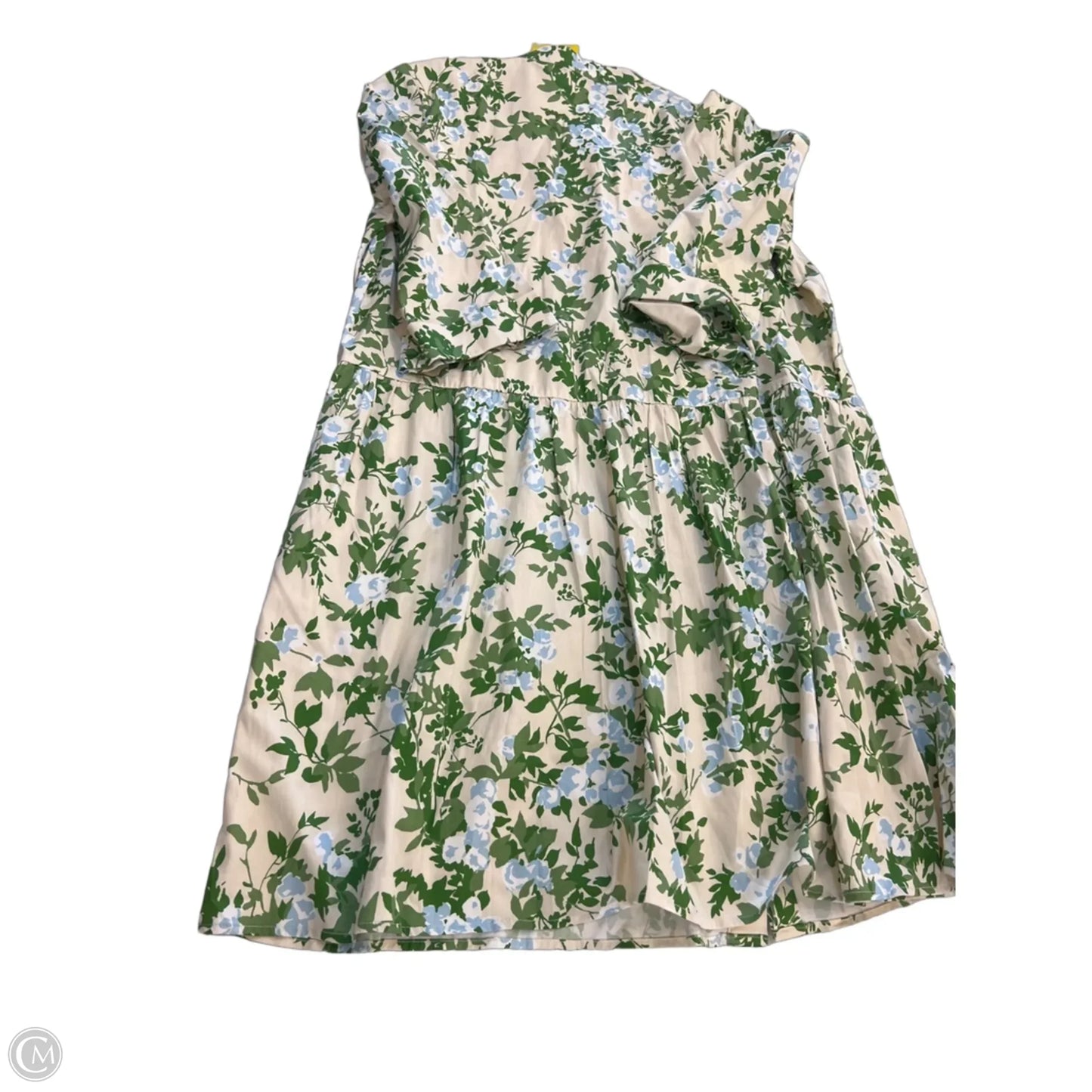 Dress Casual Short By Tuckernuck In Cream & Green, Size: Xxl