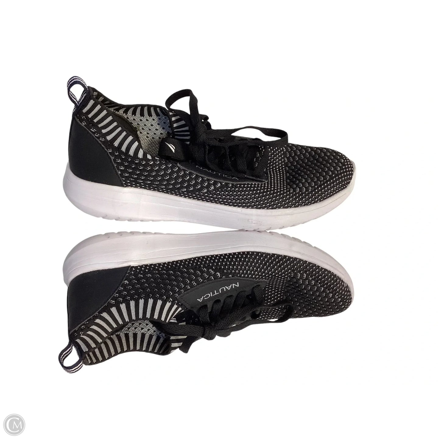 Shoes Sneakers By Nautica In Black & Grey, Size: 7