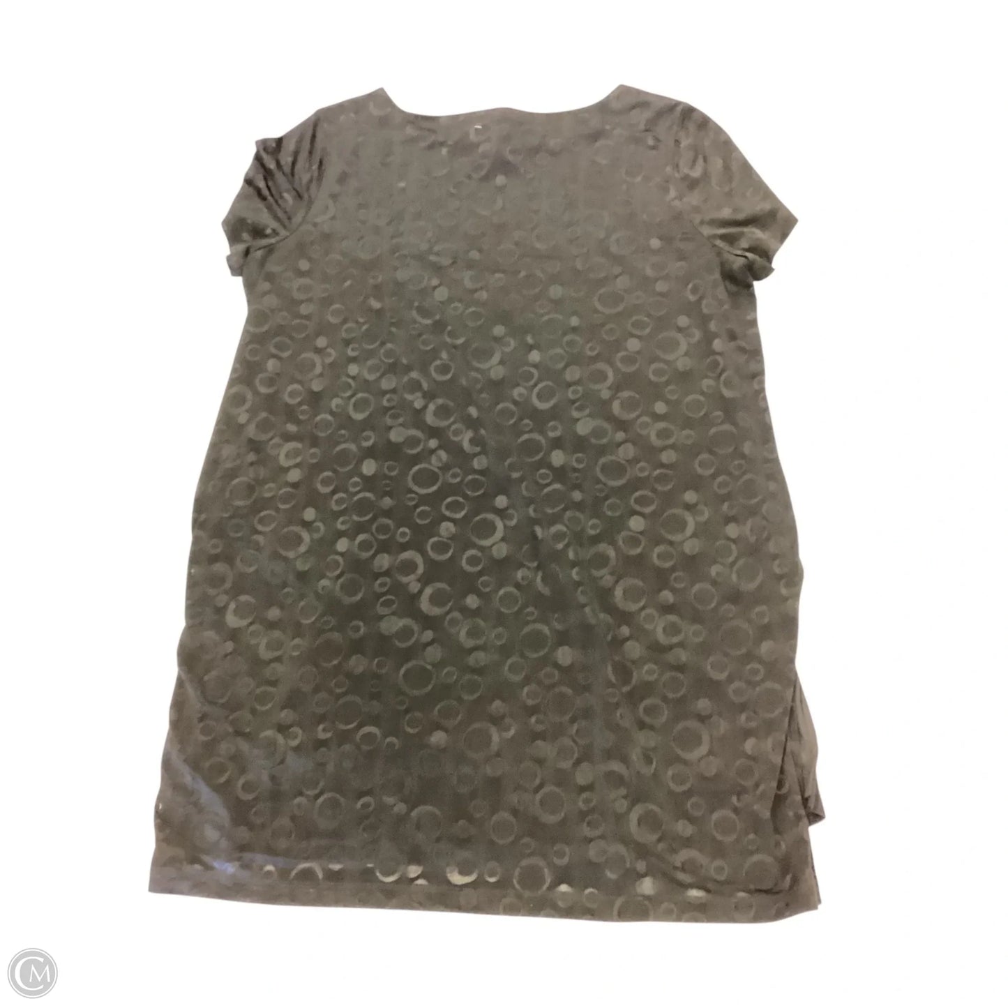 Top Short Sleeve By Chicos Private Collection In Black, Size: Xl