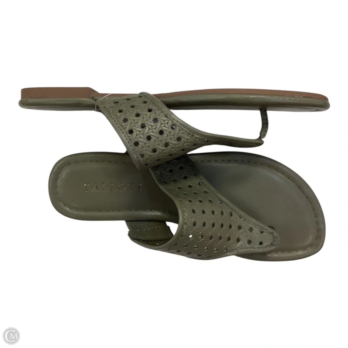 Sandals Flip Flops By Talbots In Green, Size: 5