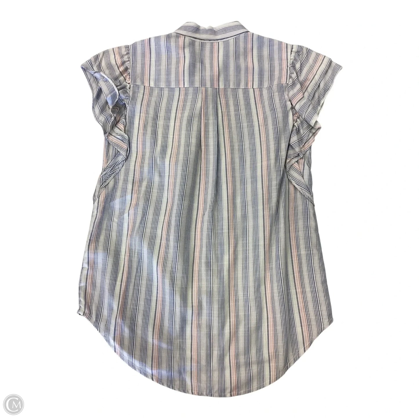 Top Short Sleeve By Jessica Simpson In Striped Pattern, Size: S