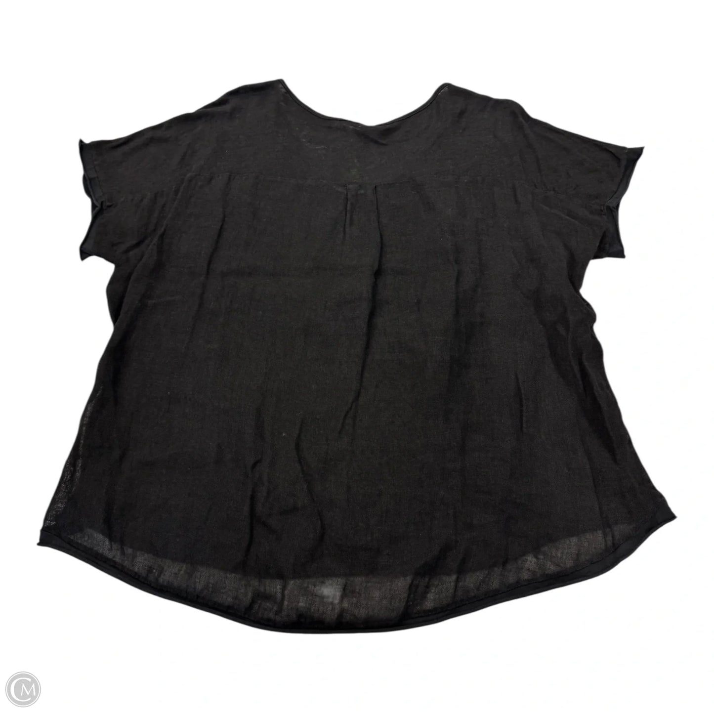 Top Short Sleeve Basic By Clothes Mentor In Black, Size: Xl
