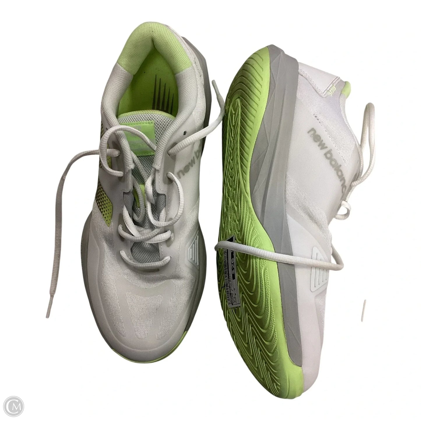 Shoes Athletic By New Balance In White & Yellow, Size: 9.5