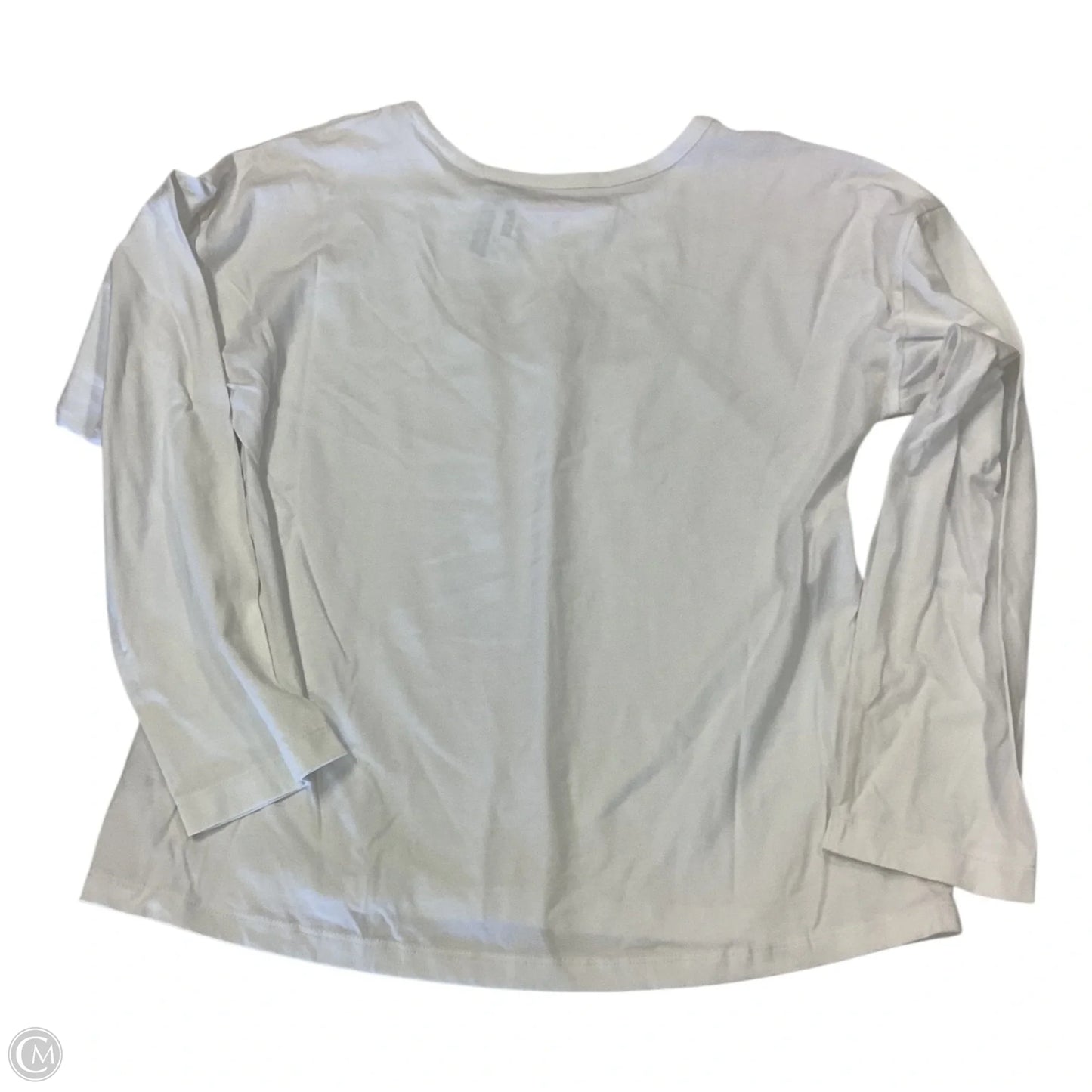 Top Long Sleeve By Vineyard Vines In Pink & White, Size: Xl