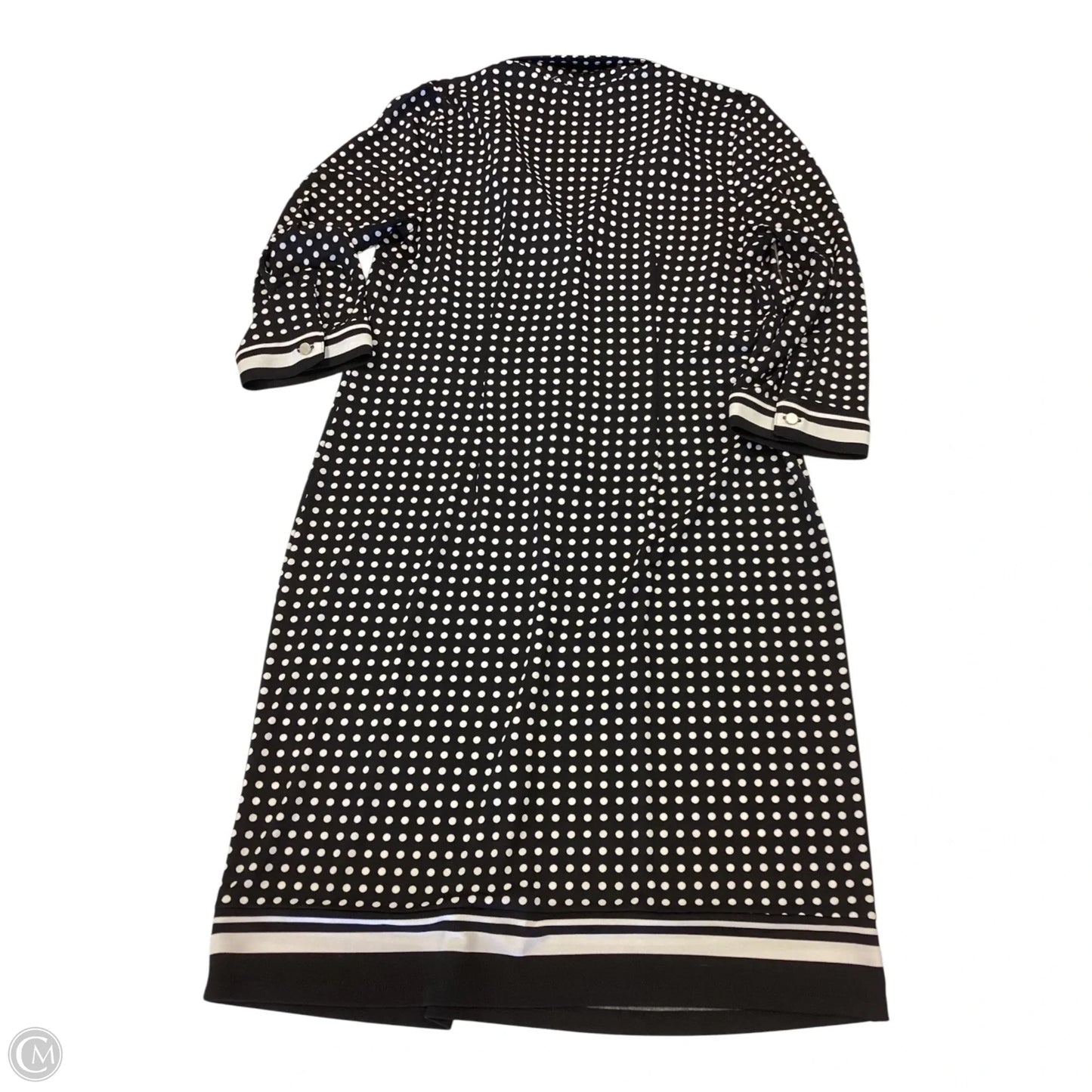 Dress Work By Talbots In Black & Cream, Size: M