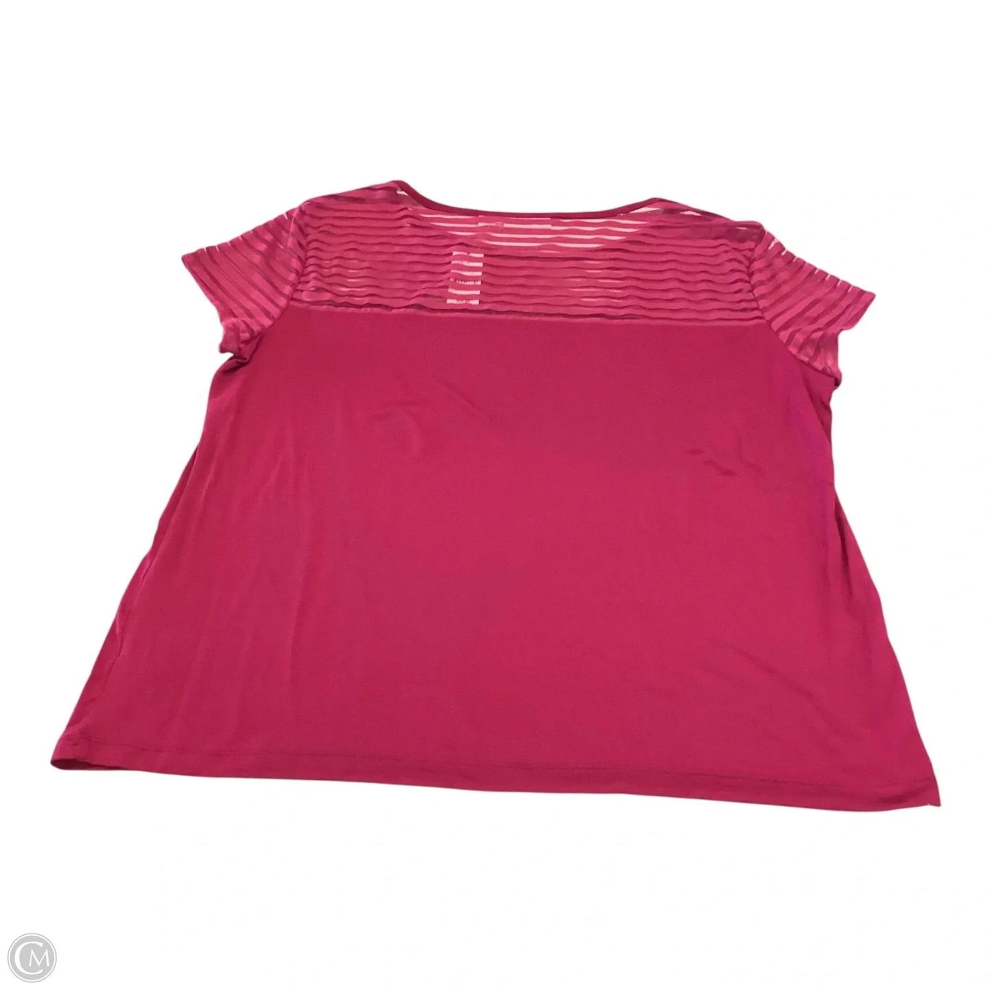 Top Short Sleeve By New York And Co In Purple, Size: Xl