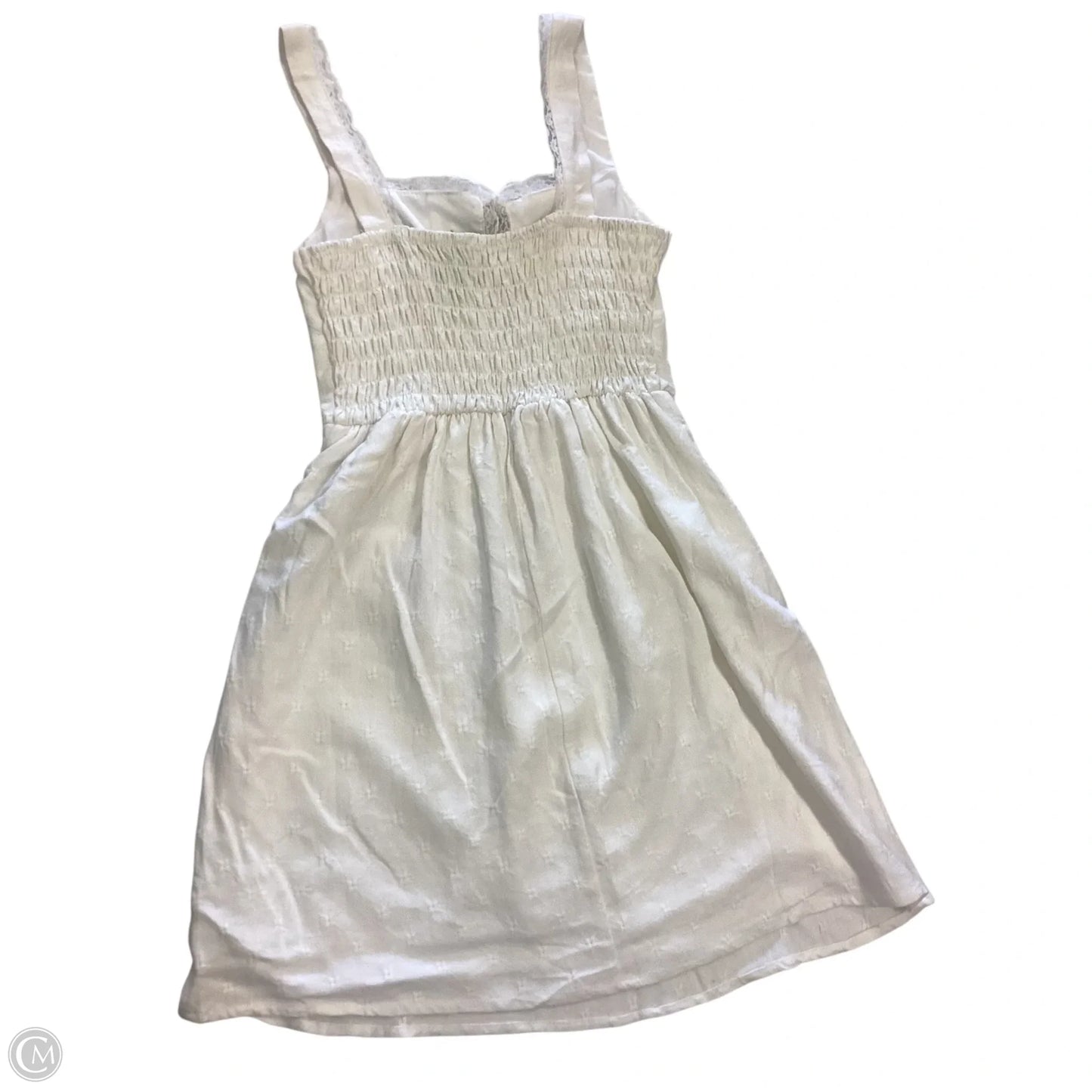 Dress Casual Short By Clothes Mentor In Cream & Pink, Size: L