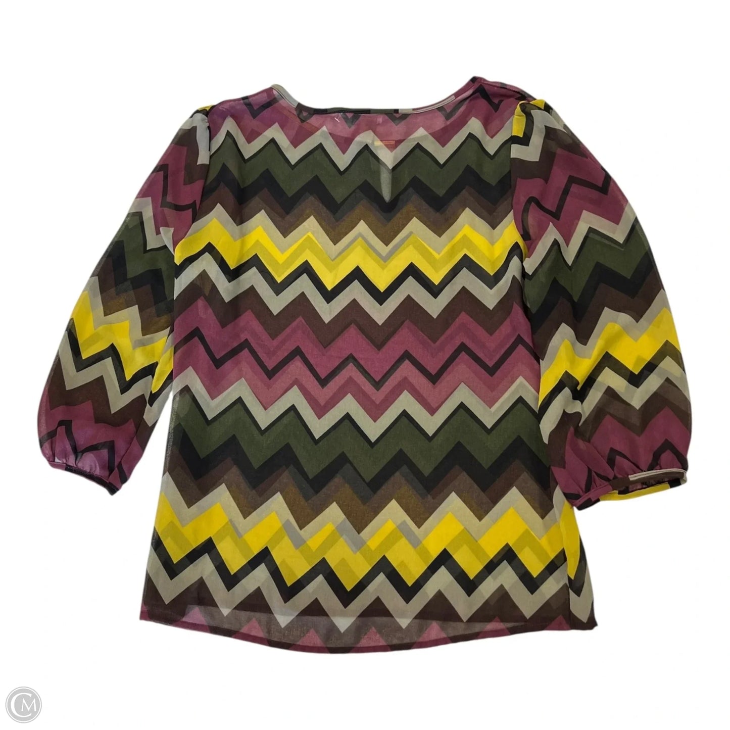 Top 3/4 Sleeve By Banana Republic In Multi-colored, Size: S