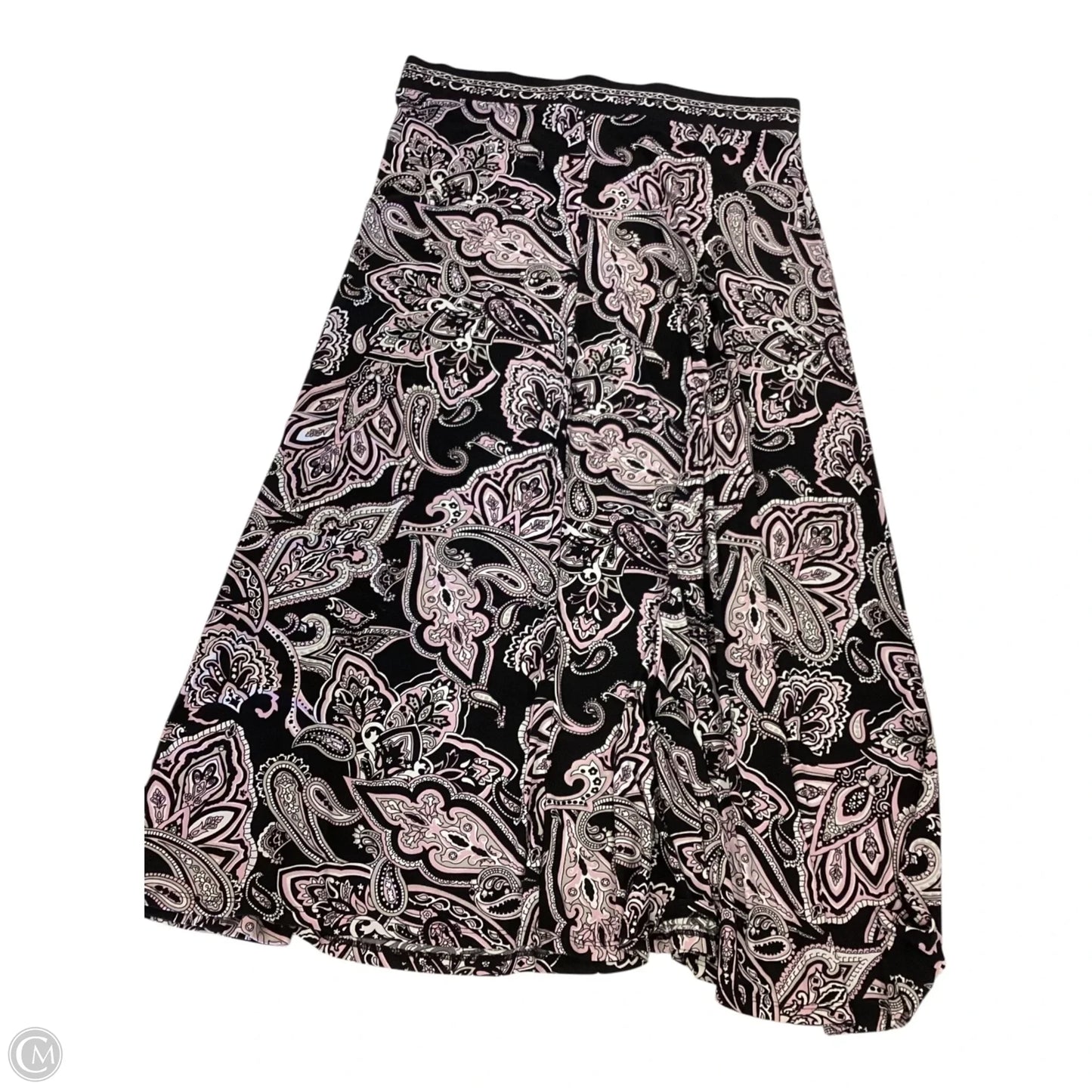 Skirt Maxi By Inc In Black & Pink, Size: L