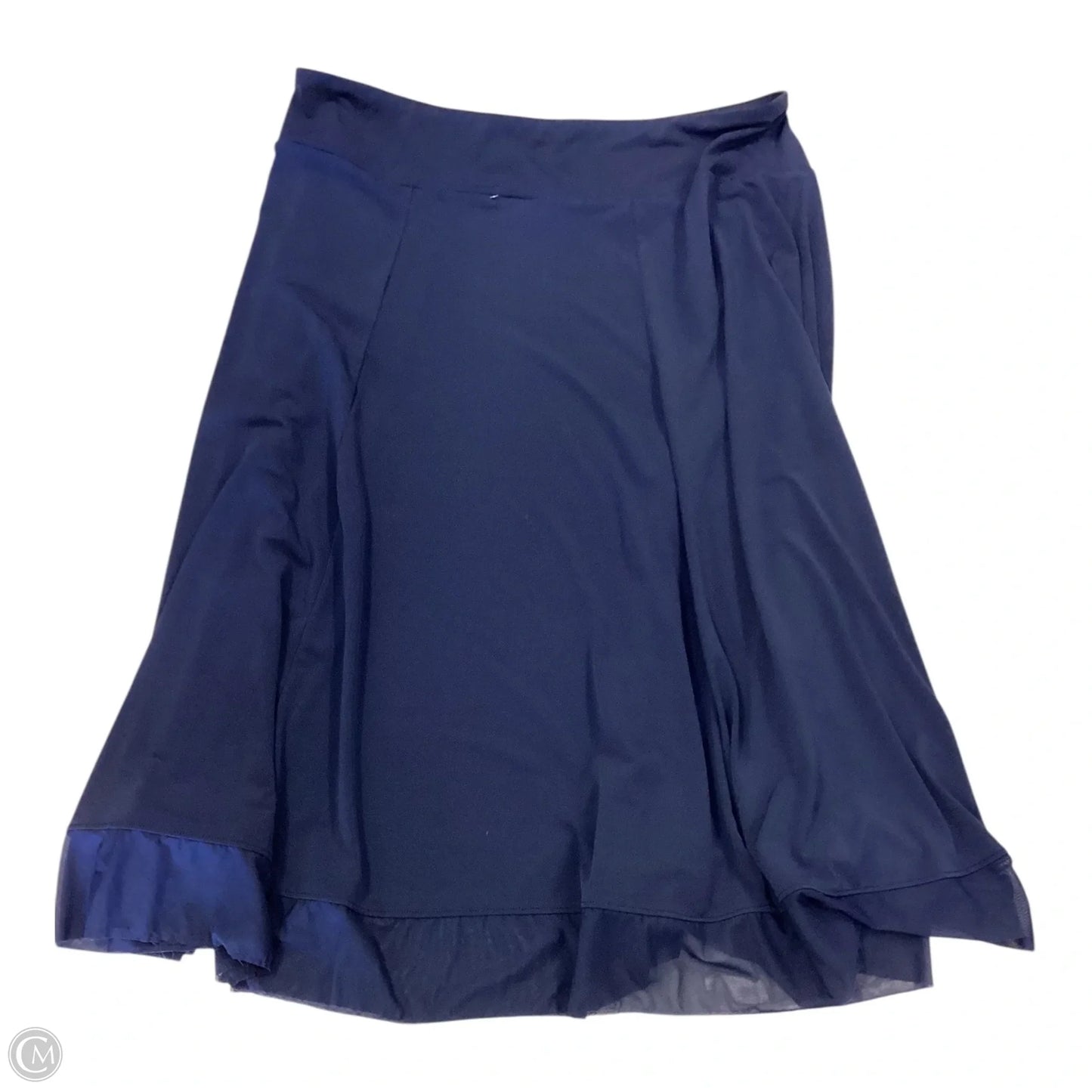 Skirt Maxi By Jm Collections In Navy, Size: Xl