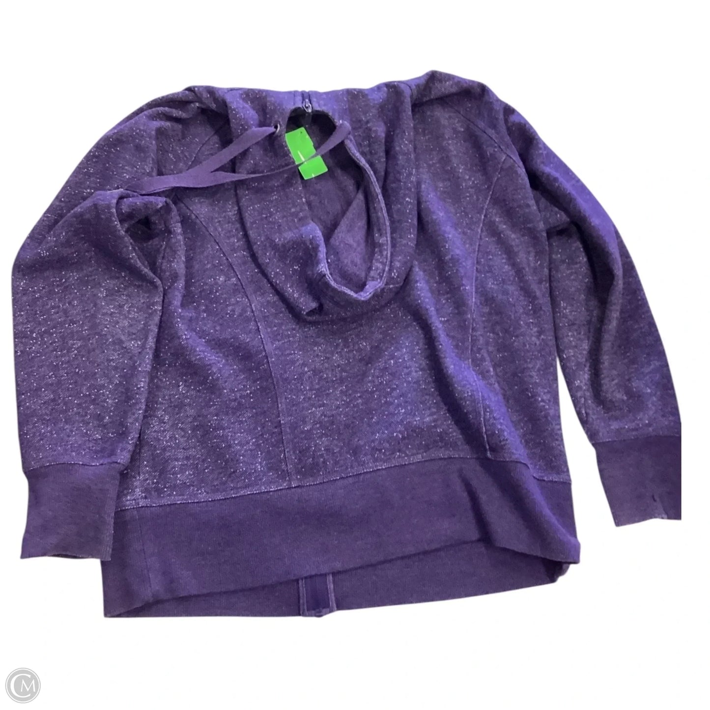 Sweatshirt Hoodie By Mta Sport In Purple, Size: L