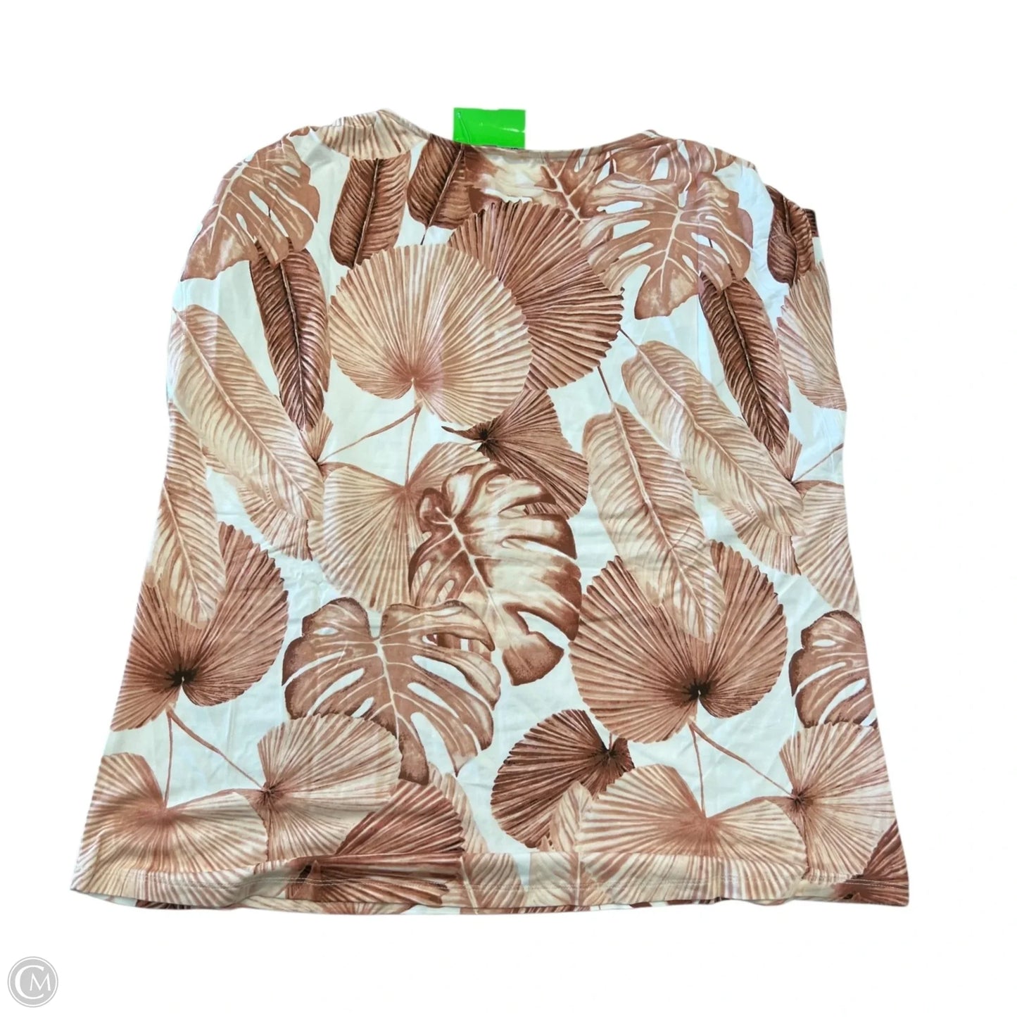 Top Short Sleeve By Soma In Tropical Print, Size: M