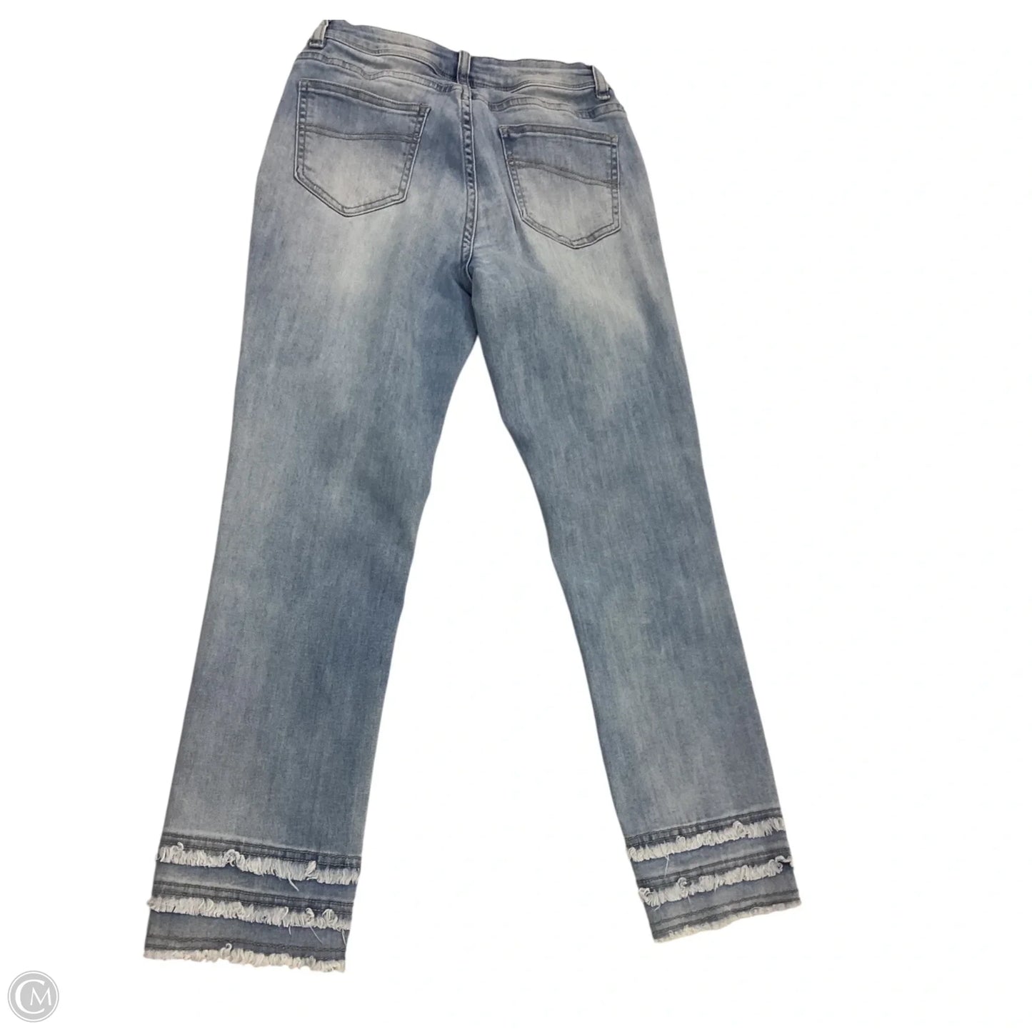 Jeans Straight By Charlie B In Blue Denim, Size: 4