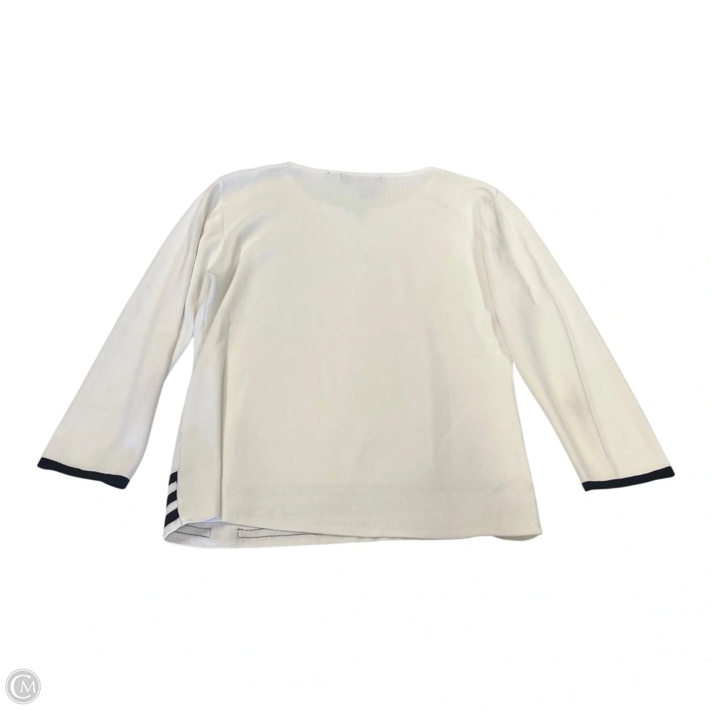 Sweater By Clothes Mentor In Black & Cream, Size: L