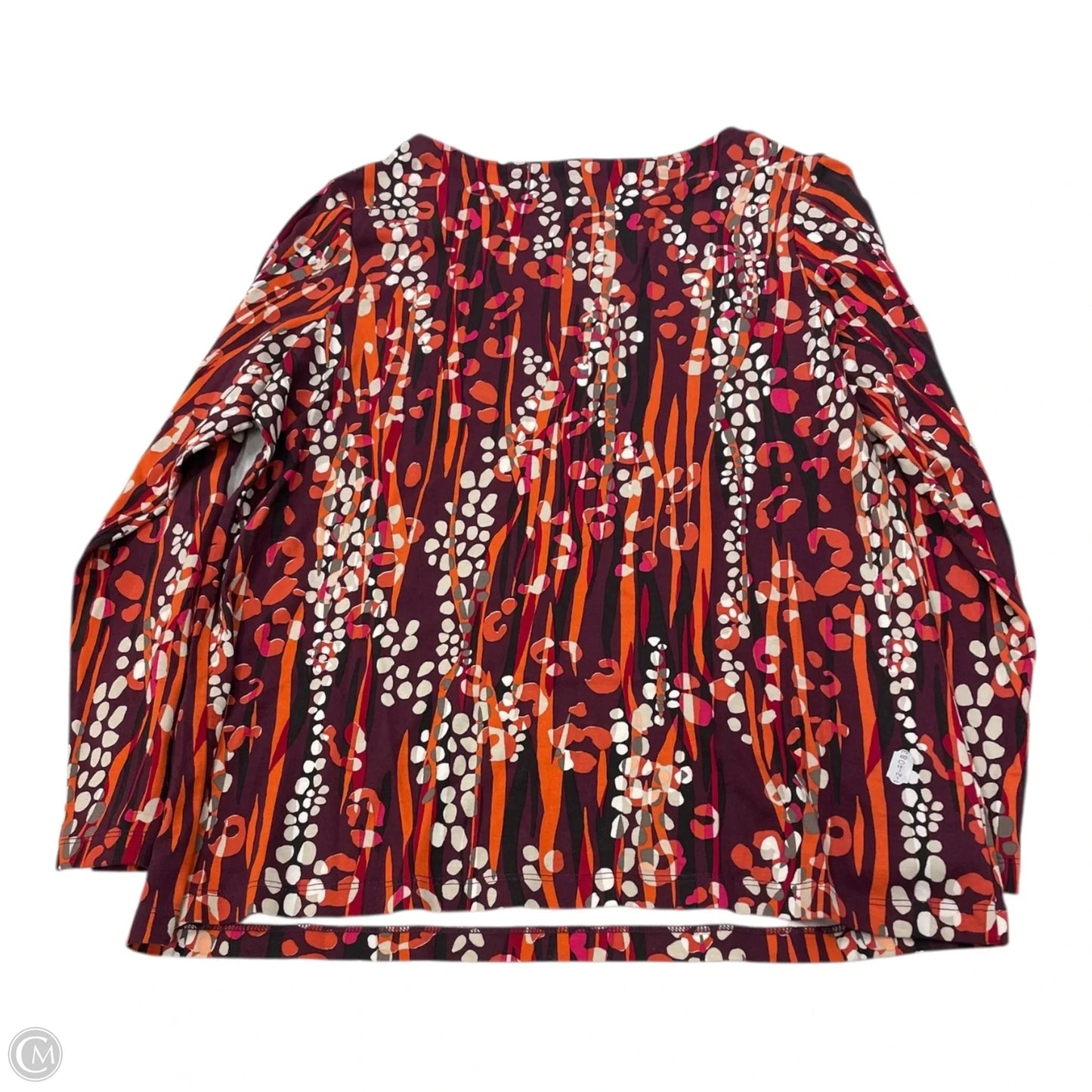 Top Long Sleeve By Chicos In Floral Print, Size: L