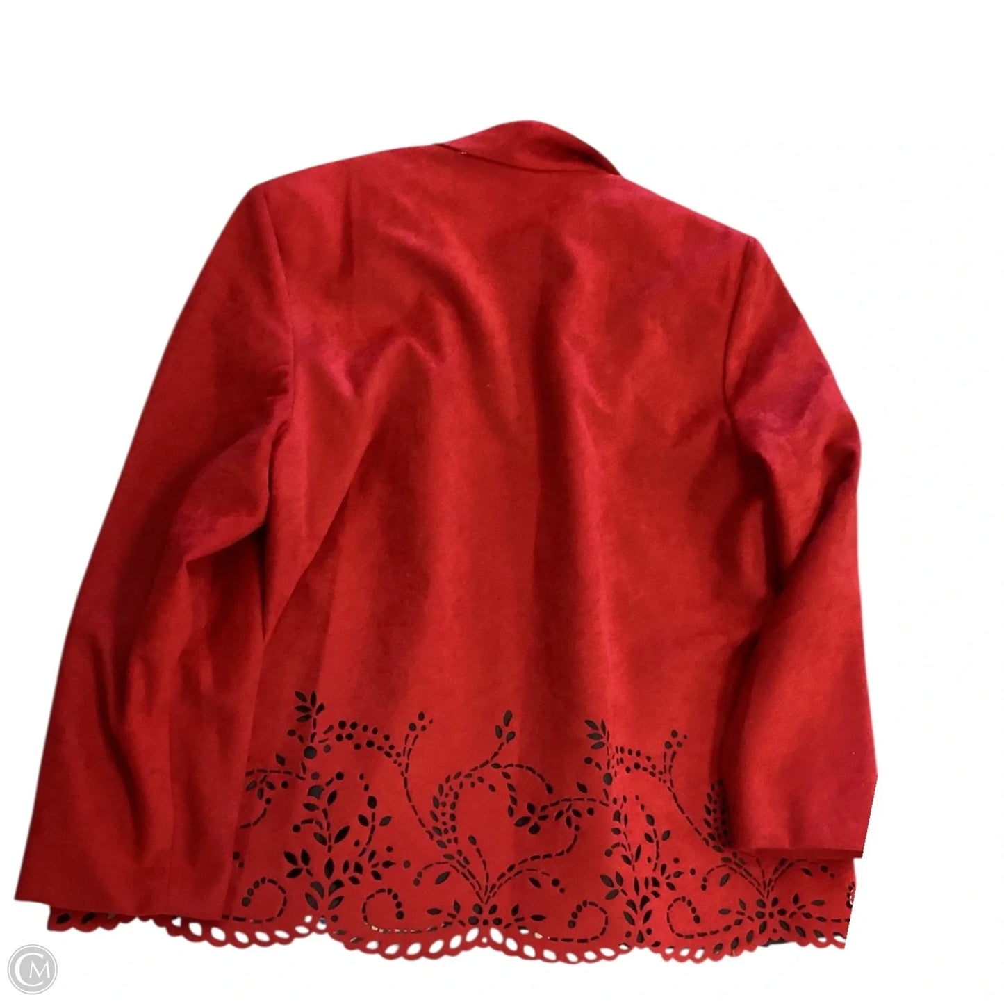 Blazer By Clothes Mentor In Red, Size: 12