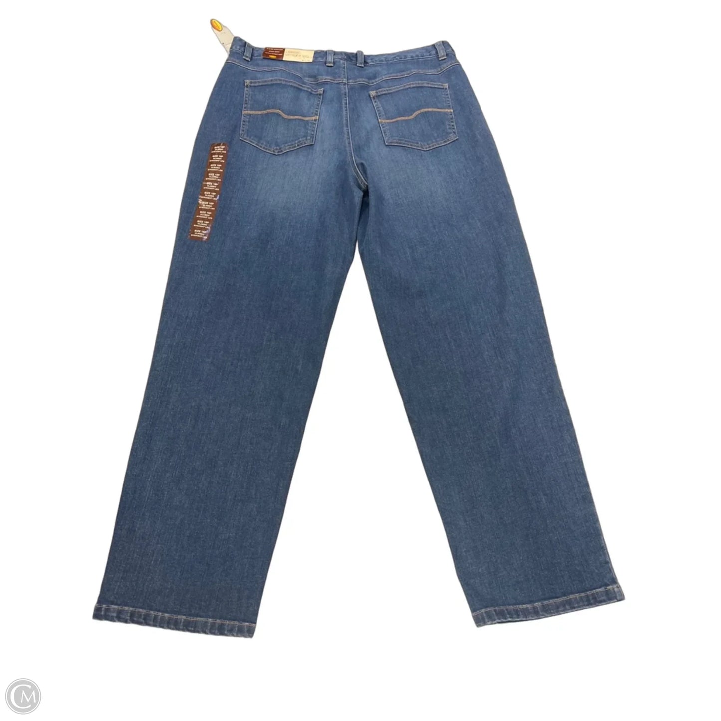 Jeans Straight By Talbots In Blue Denim, Size: 16