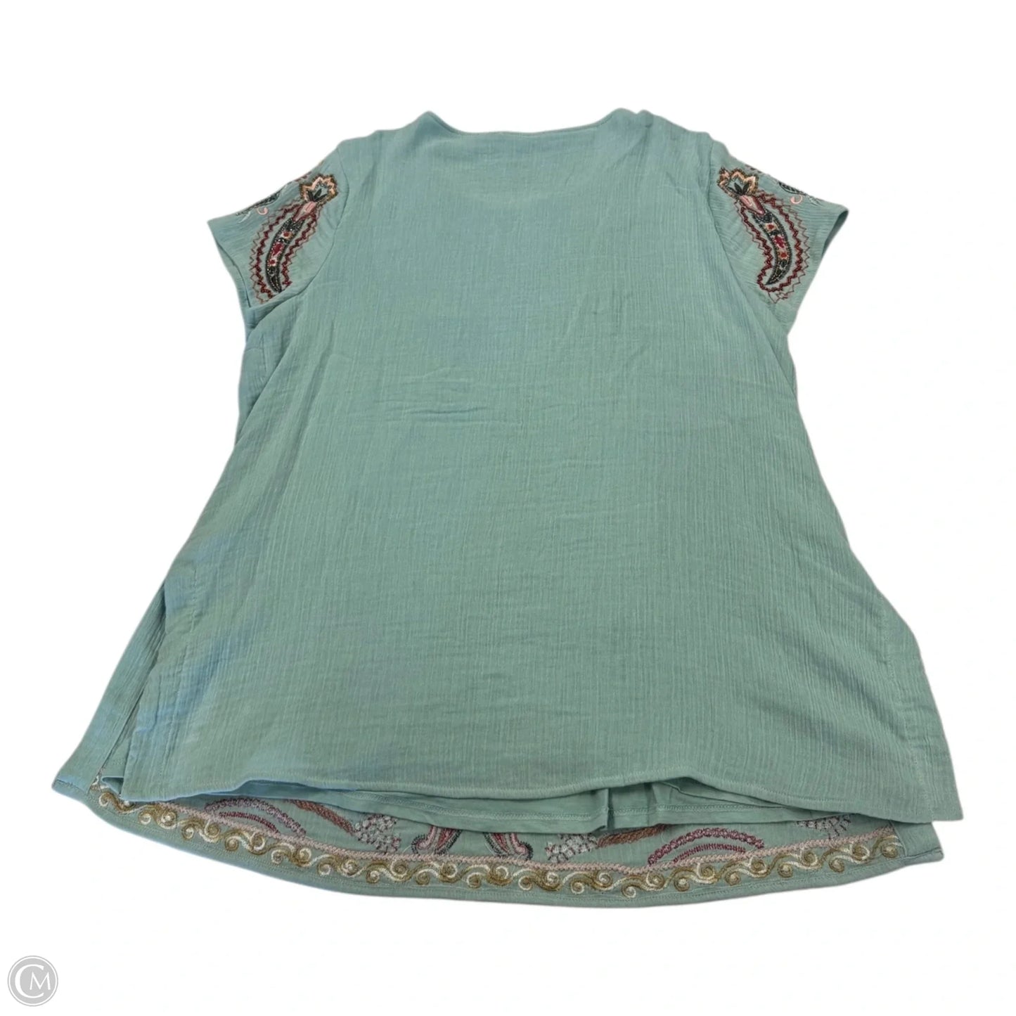 Top Short Sleeve By Soft Surroundings In Multi-colored, Size: M