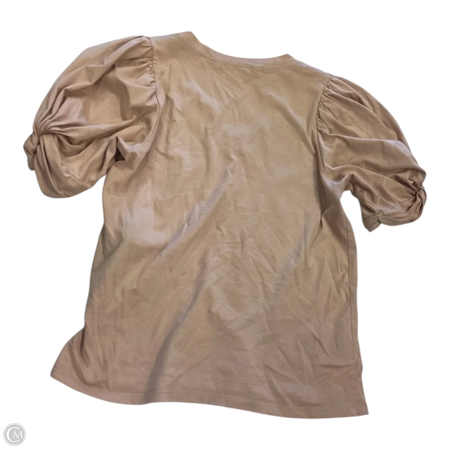 Top Short Sleeve By 7 For All Mankind In Tan, Size: S