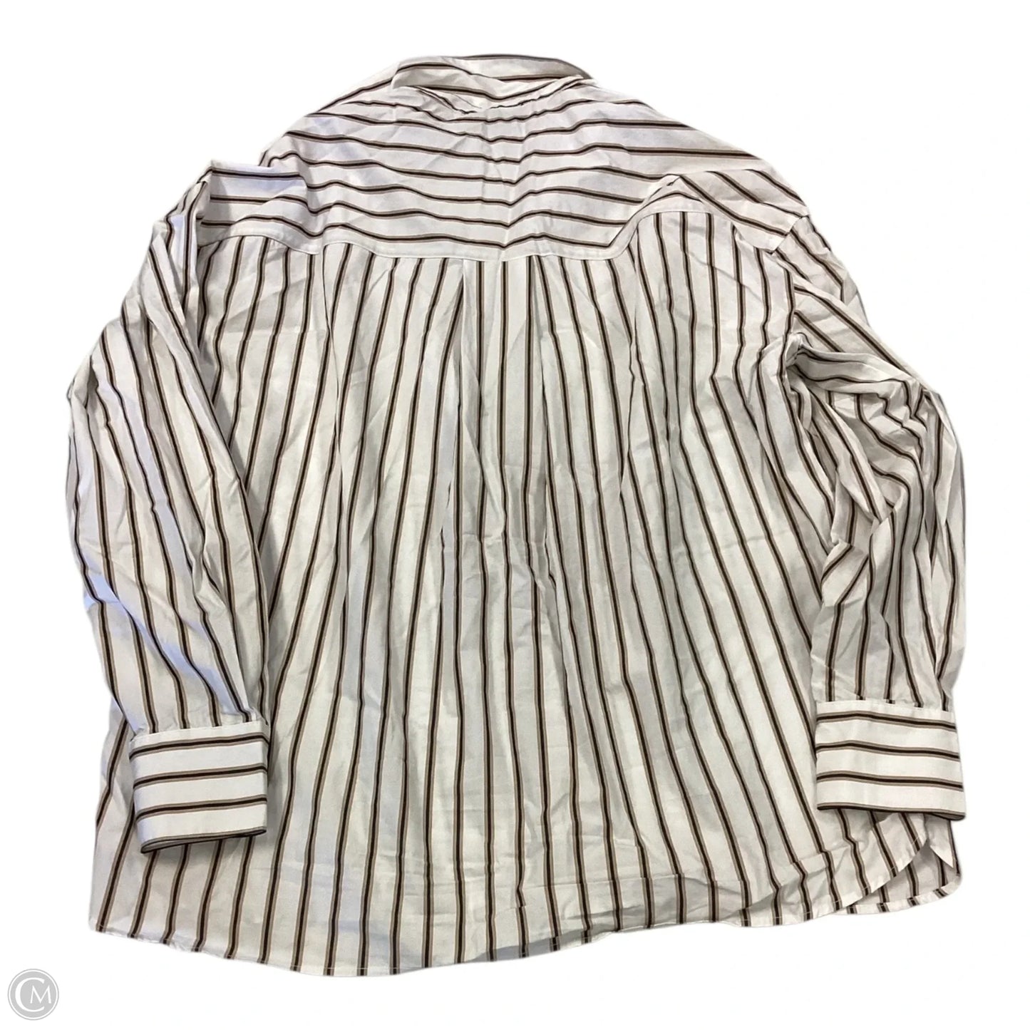 Top Long Sleeve By Forever 21 In Striped Pattern, Size: M