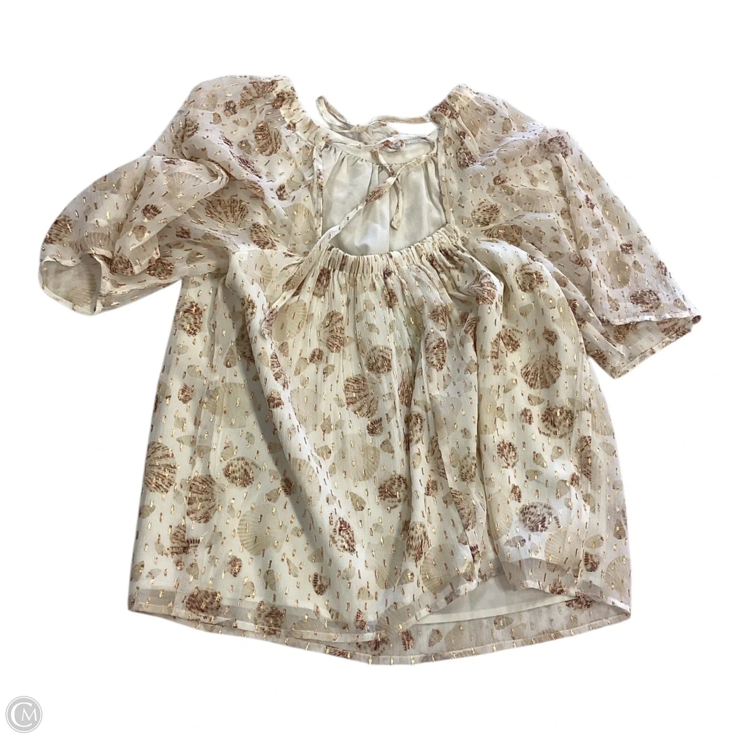 Top Short Sleeve By Loft In Multi-colored, Size: M