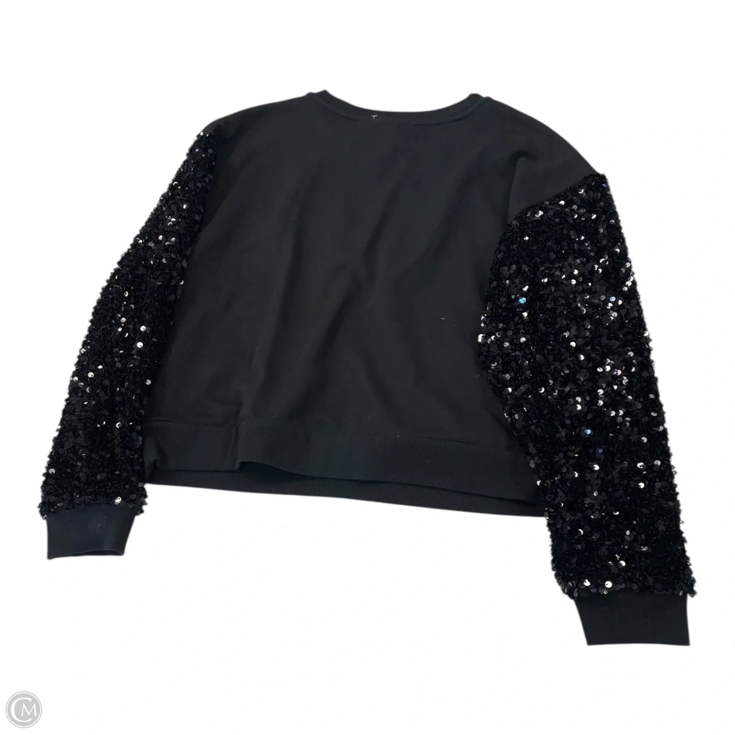 Top Long Sleeve By Calvin Klein In Black, Size: S