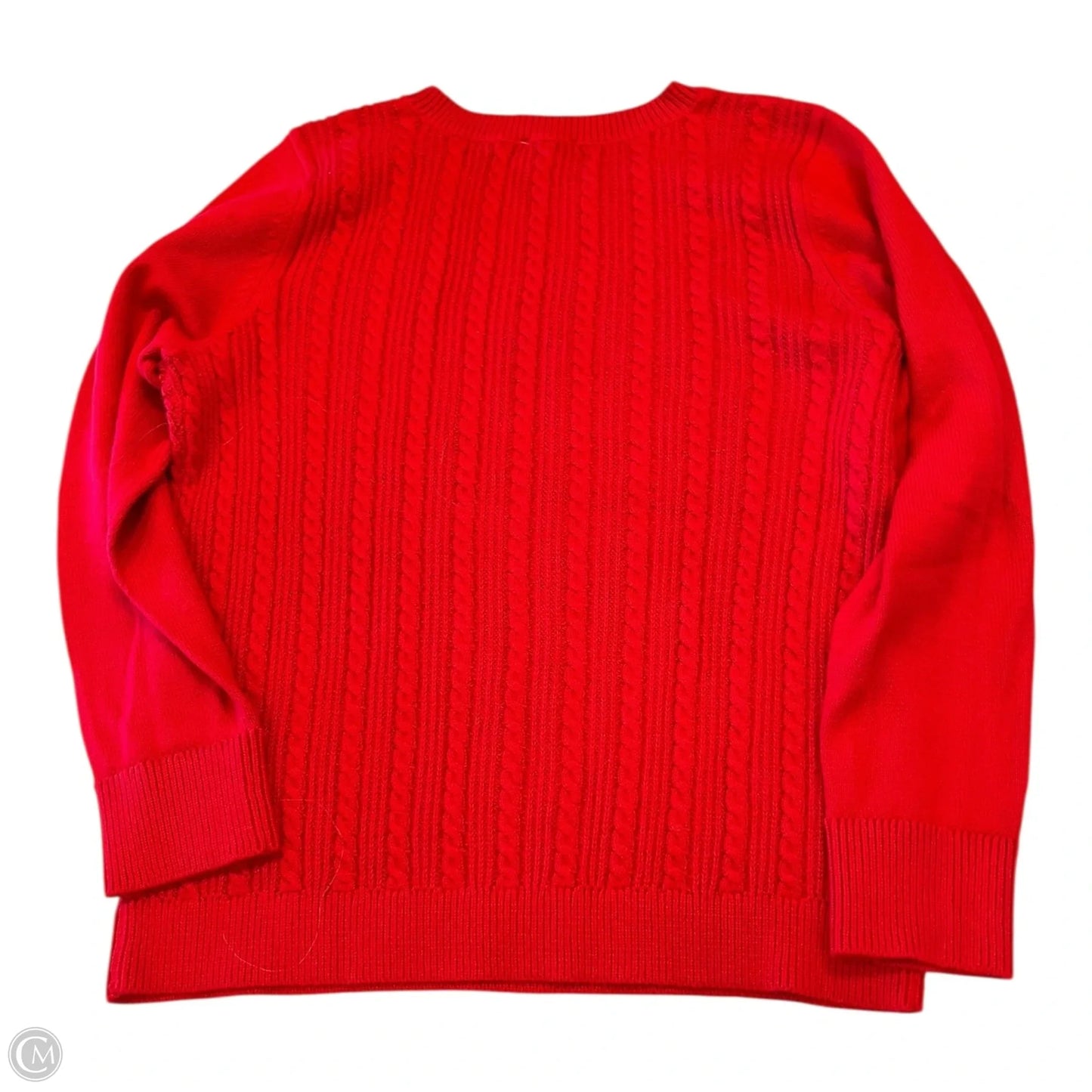 Sweater By Talbots In Red, Size: L
