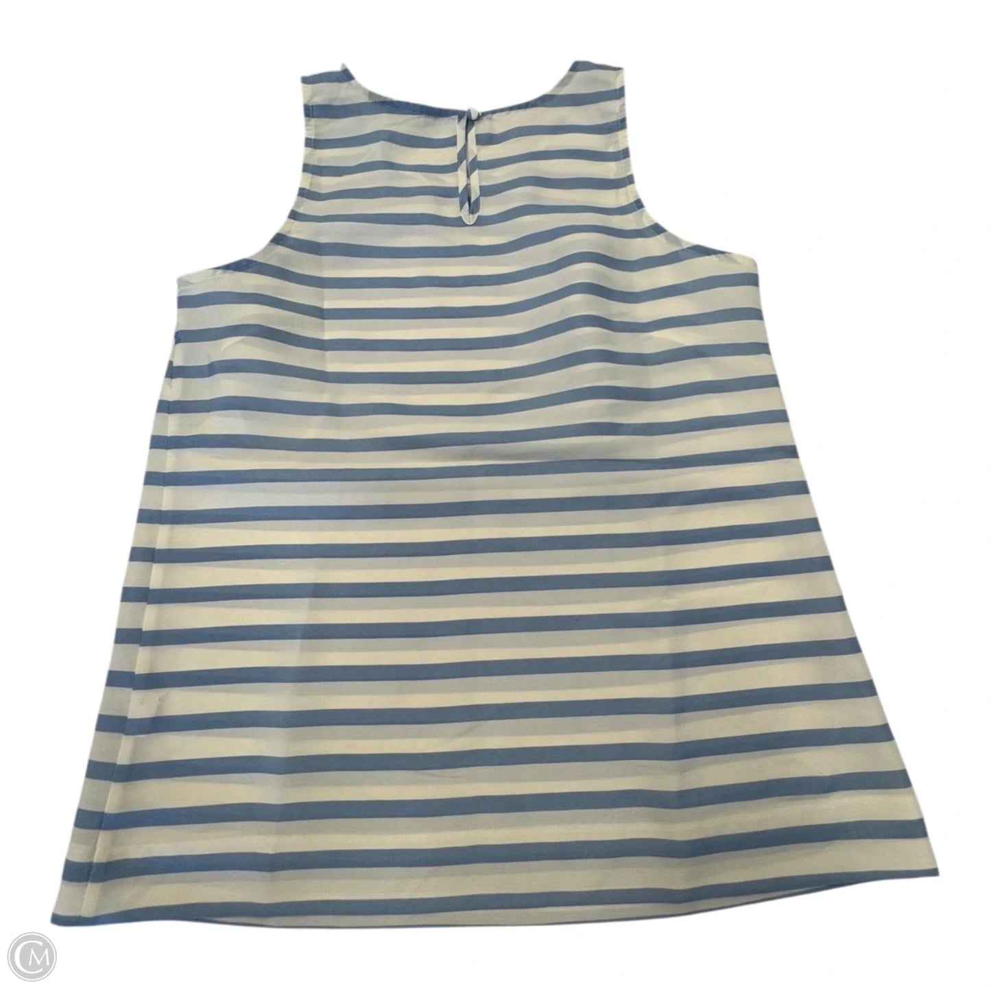 Top Sleeveless By J. Crew In Blue & White, Size: 0