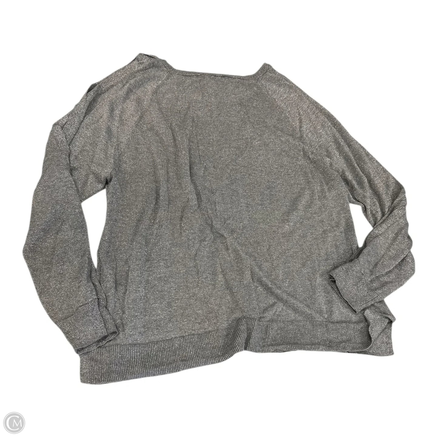 Top Long Sleeve By Vince Camuto In Silver, Size: Xl