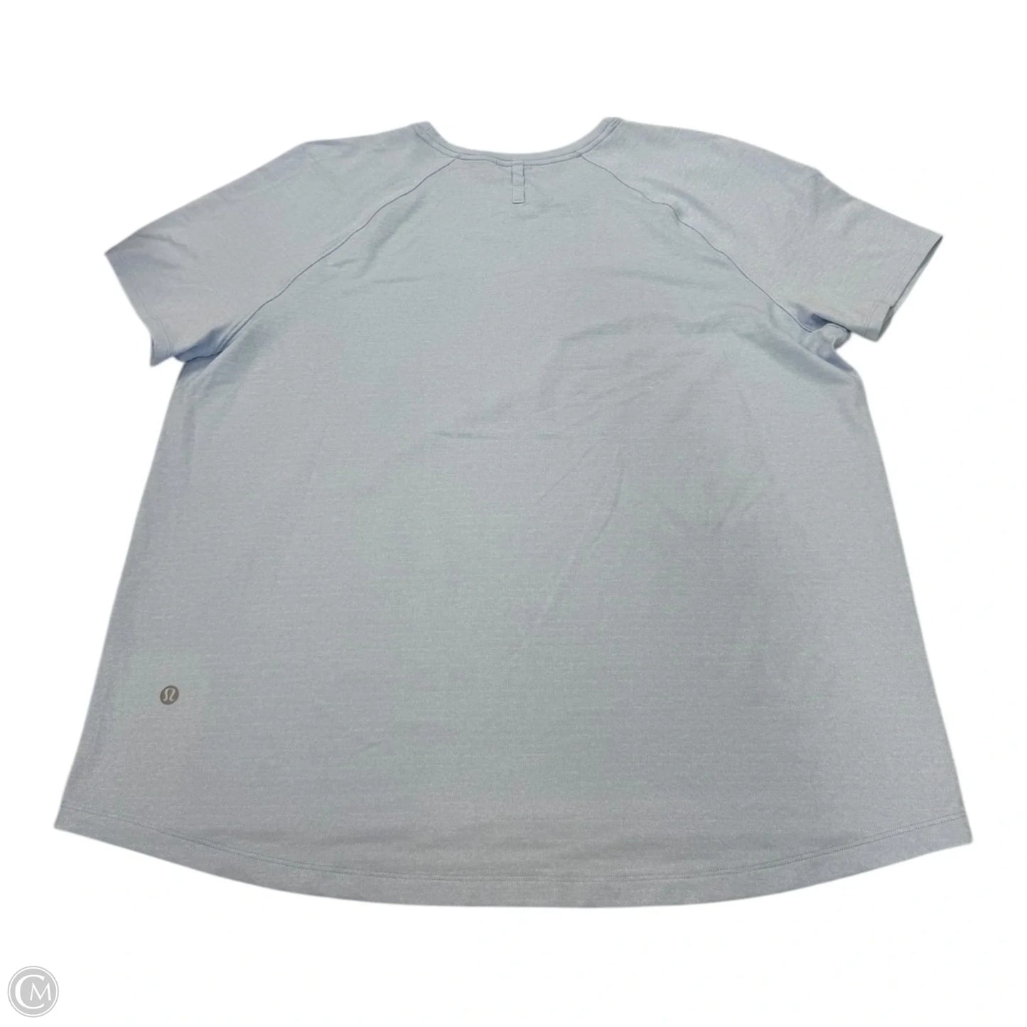 Top Short Sleeve By Lululemon In Blue, Size: 16