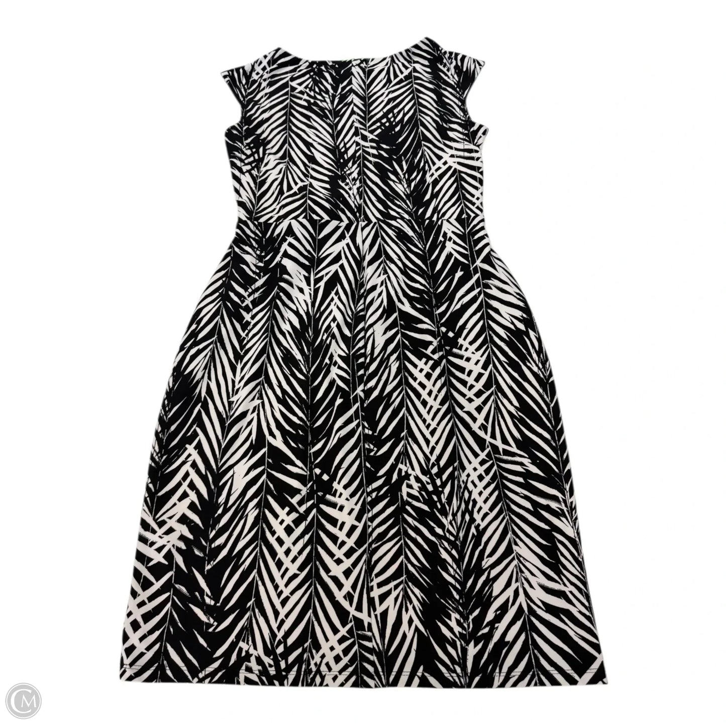 Dress Work By Lauren By Ralph Lauren In Black & White, Size: 8
