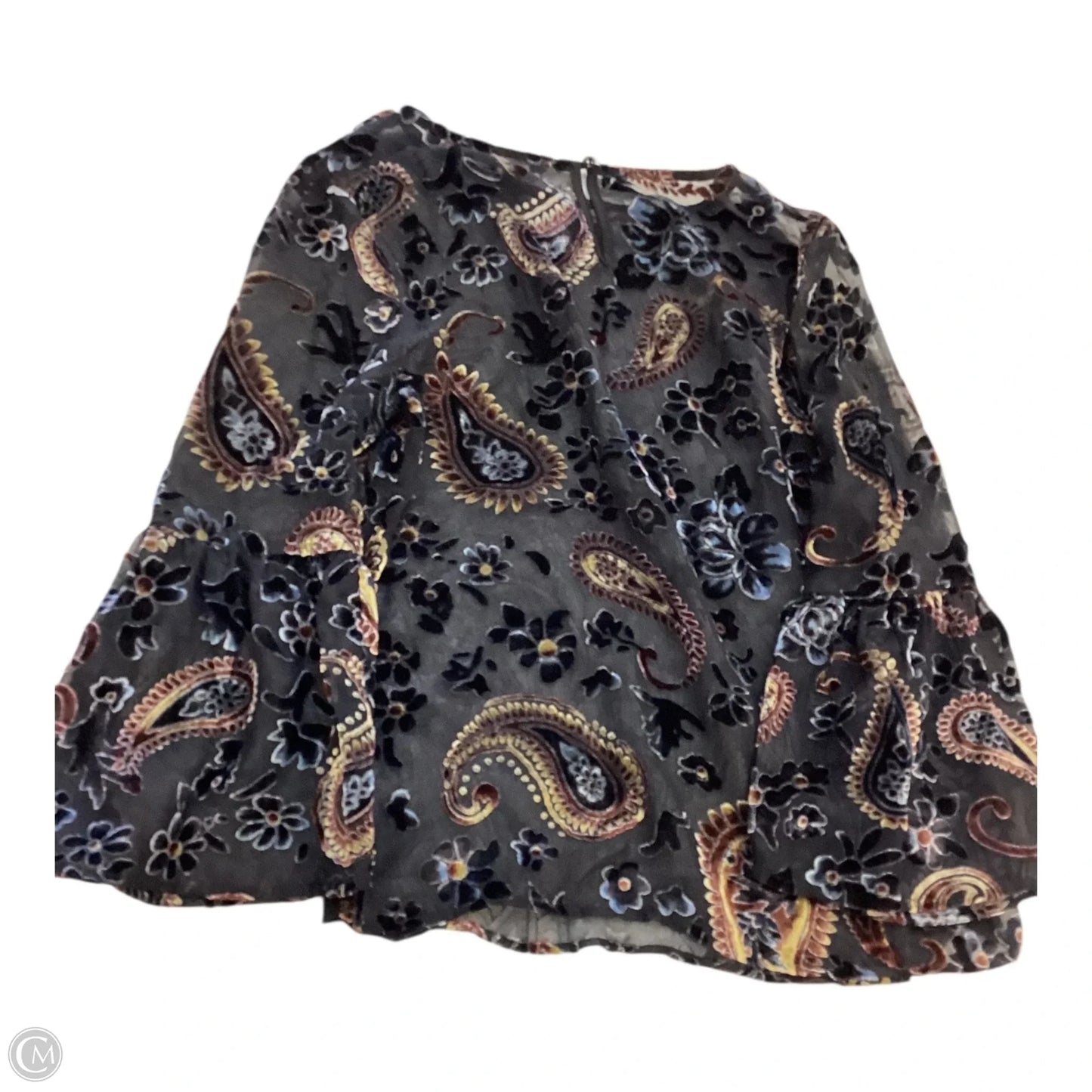 Top 3/4 Sleeve By Adiva In Paisley Print, Size: S