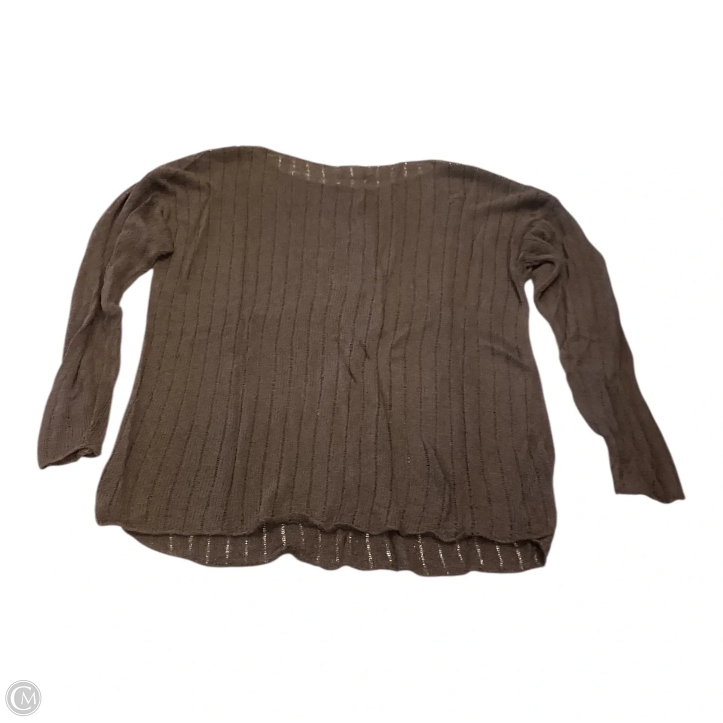 Top Long Sleeve By Clothes Mentor In Brown, Size: Osfm