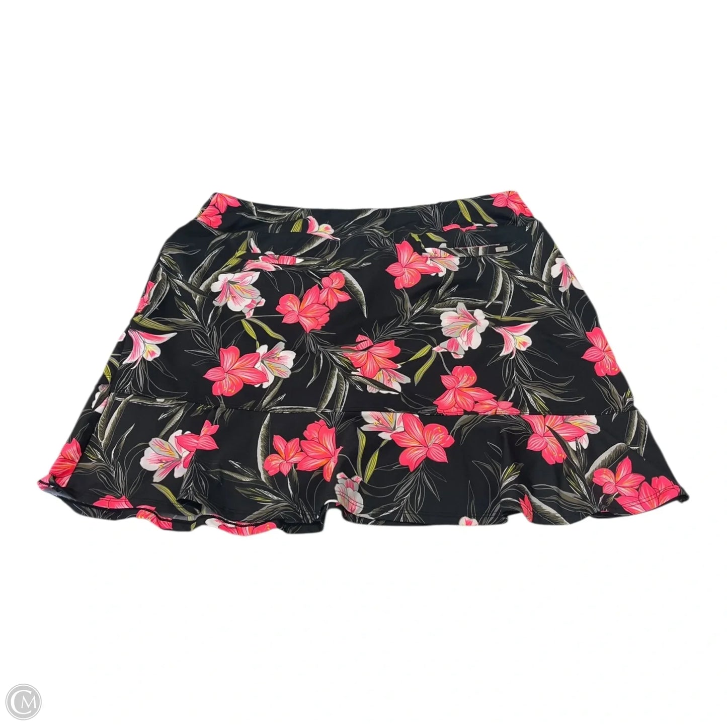 Athletic Skort By Tail In Tropical Print, Size: L