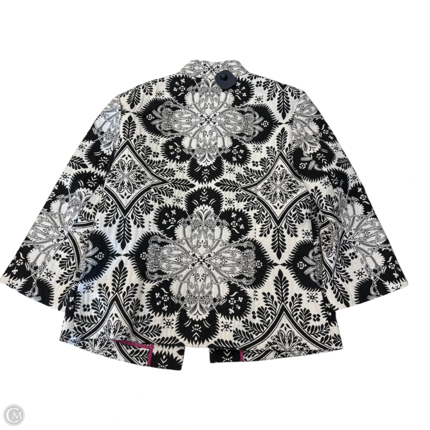 Jacket Other By Chicos In Black & White, Size: M