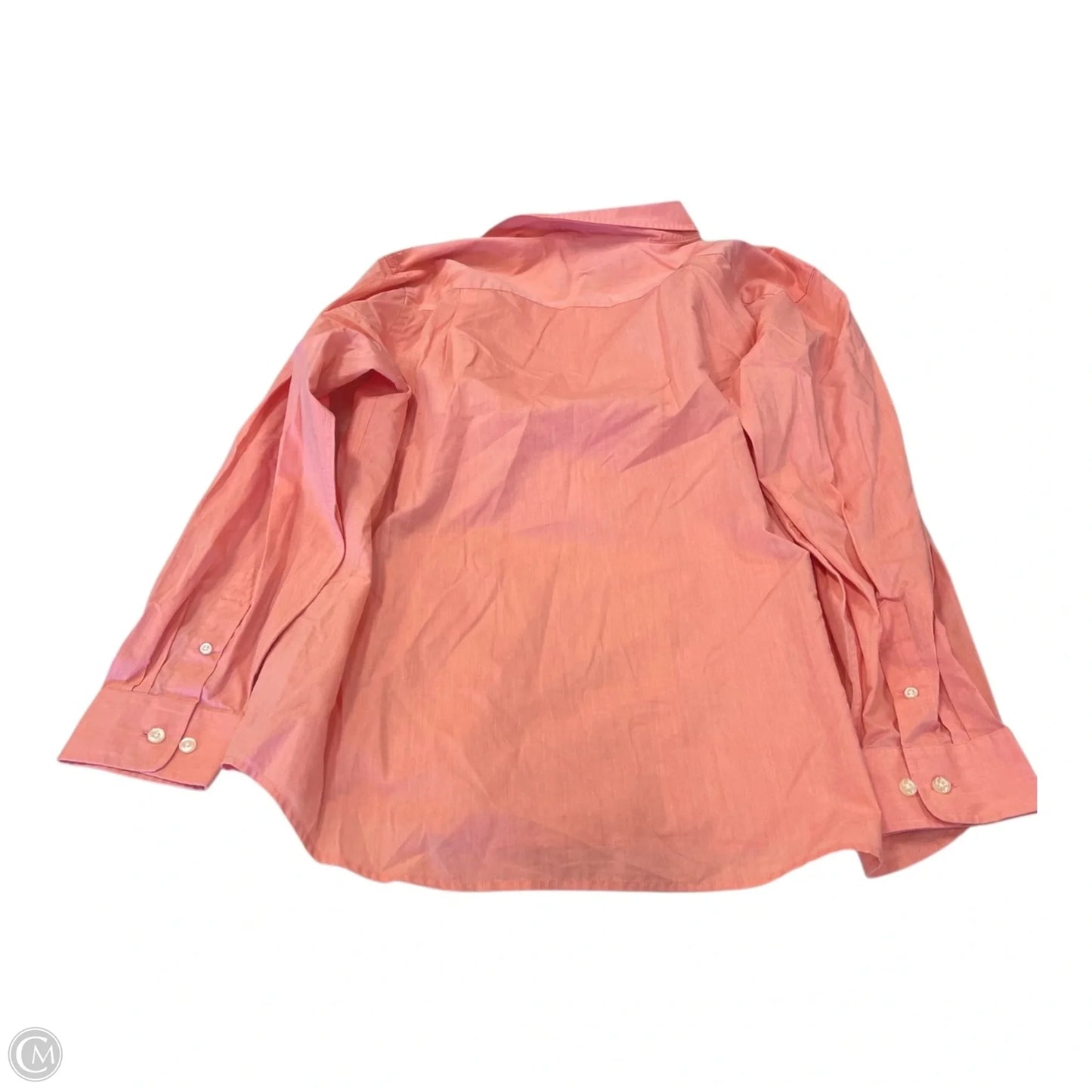 Top Long Sleeve By Lands End In Coral, Size: 16