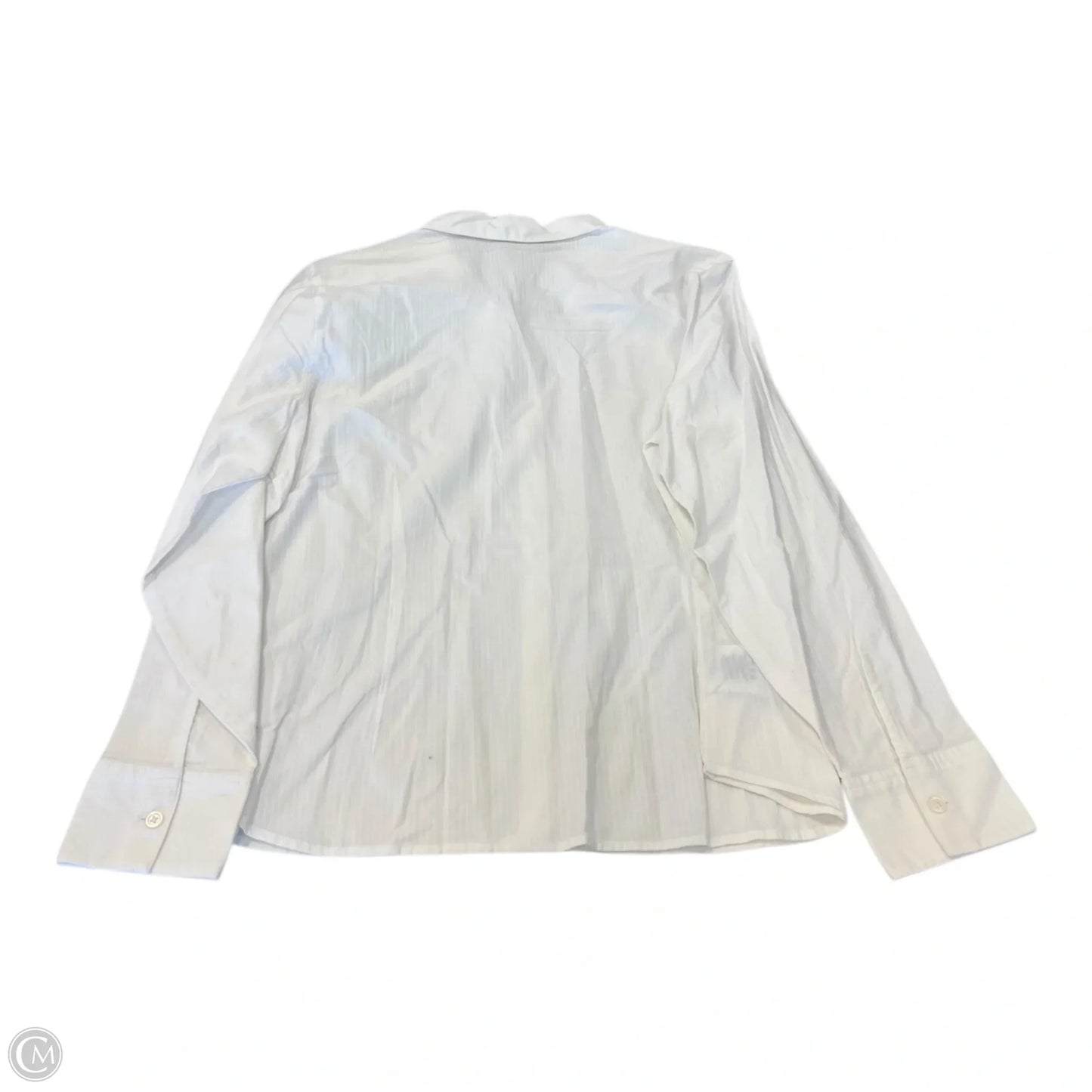 Top Long Sleeve By Eddie Bauer In White, Size: Xl