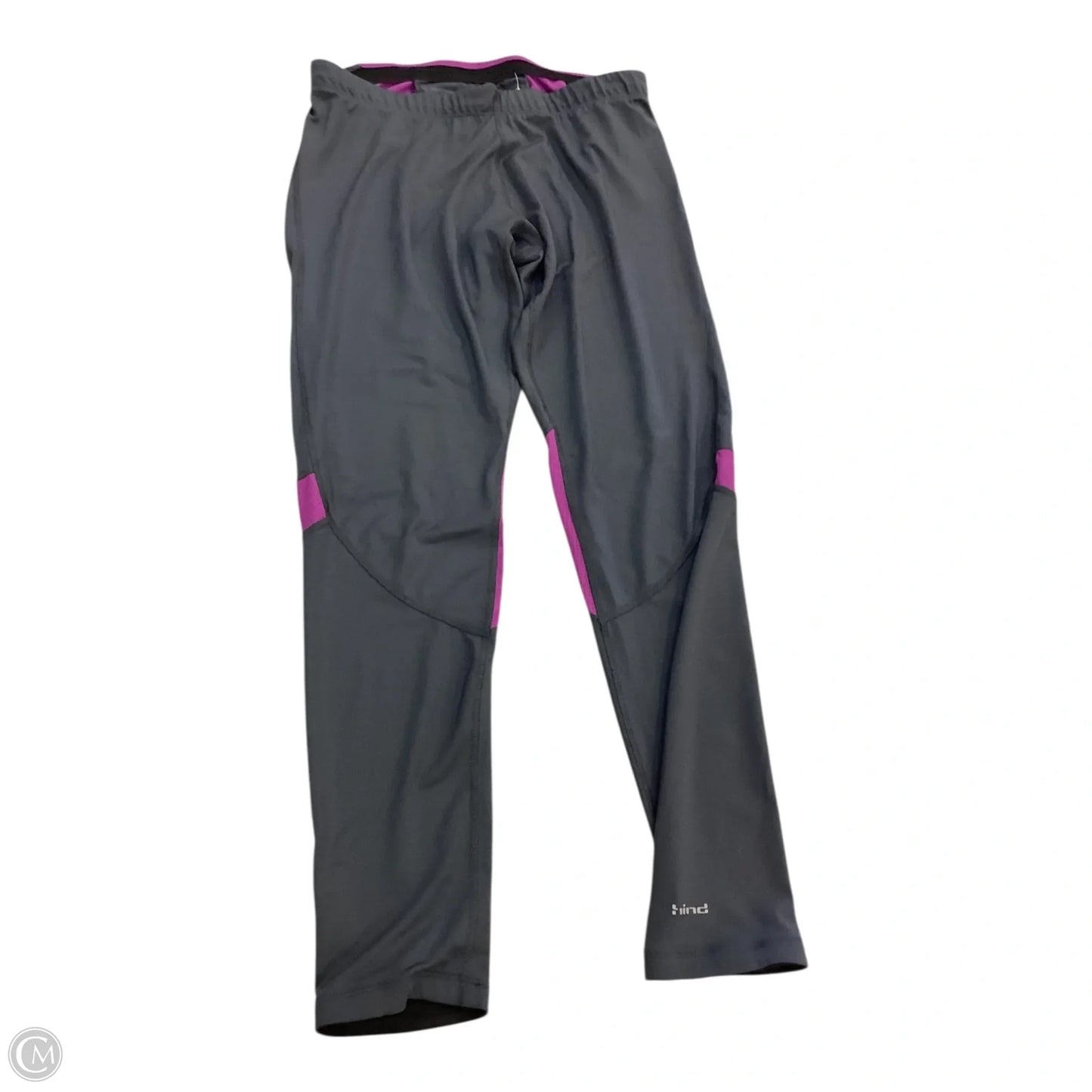 Athletic Pants By Hind In Grey & Purple, Size: L