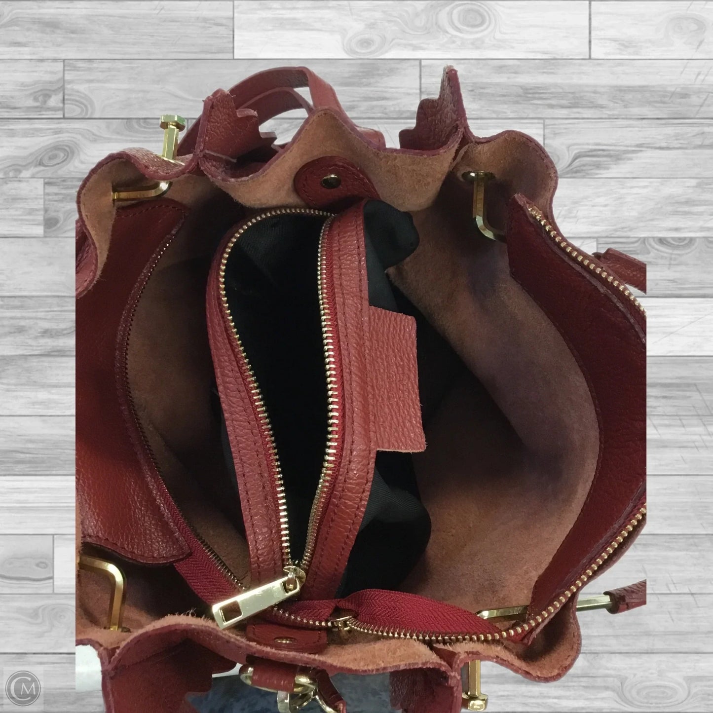 Handbag Leather By Clothes Mentor, Size: Small